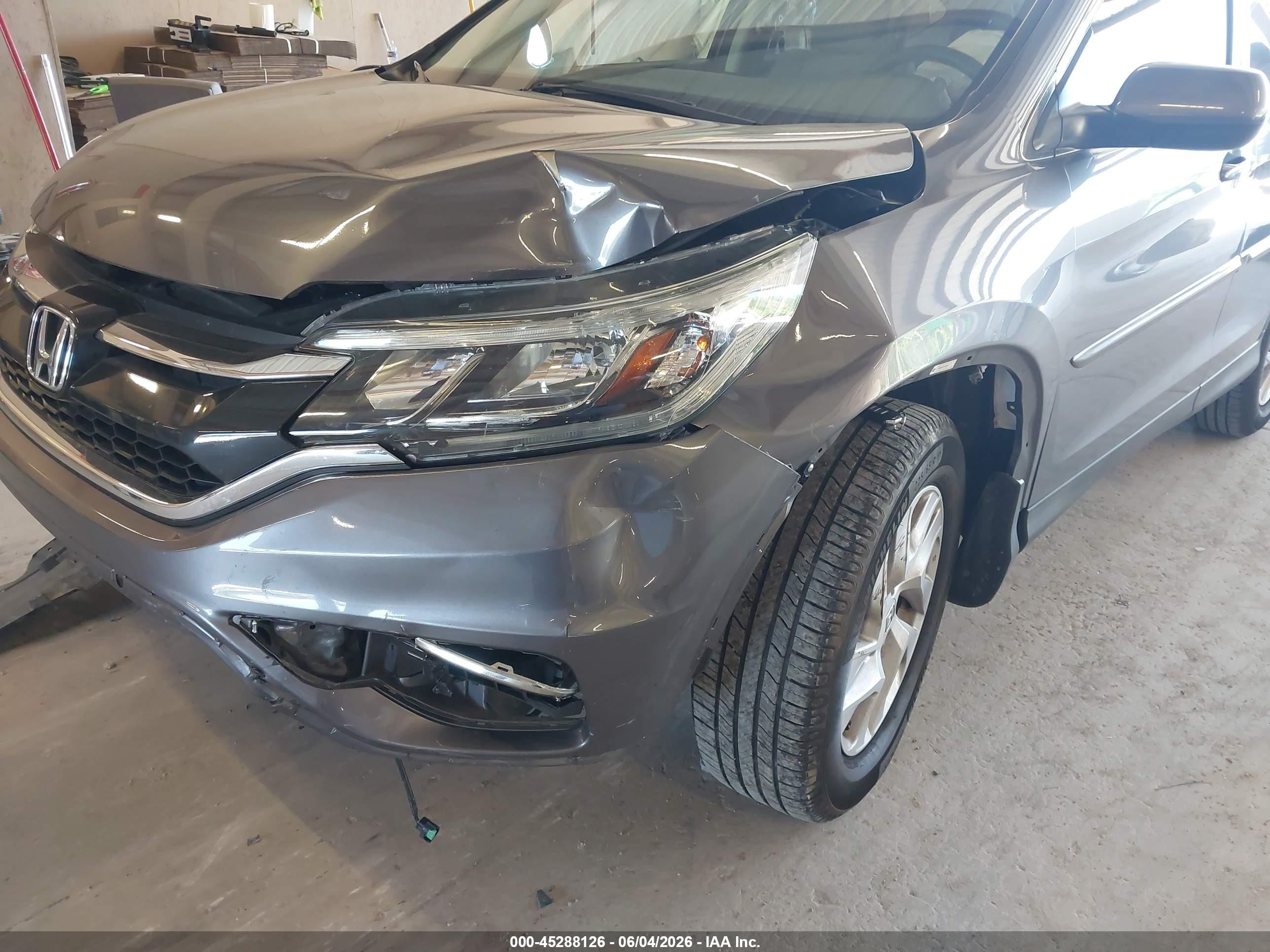 2015 Honda Cr-v Ex Gray vin: 2HKRM3H55FH538573