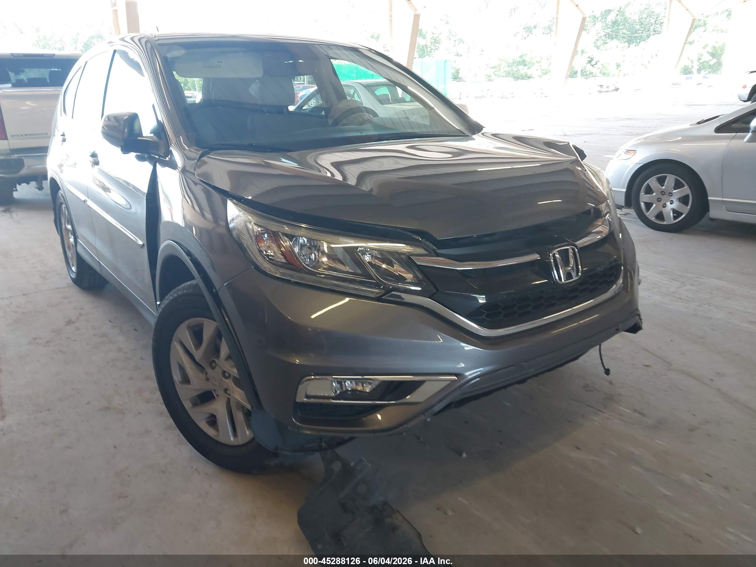 2015 Honda Cr-v Ex Gray vin: 2HKRM3H55FH538573