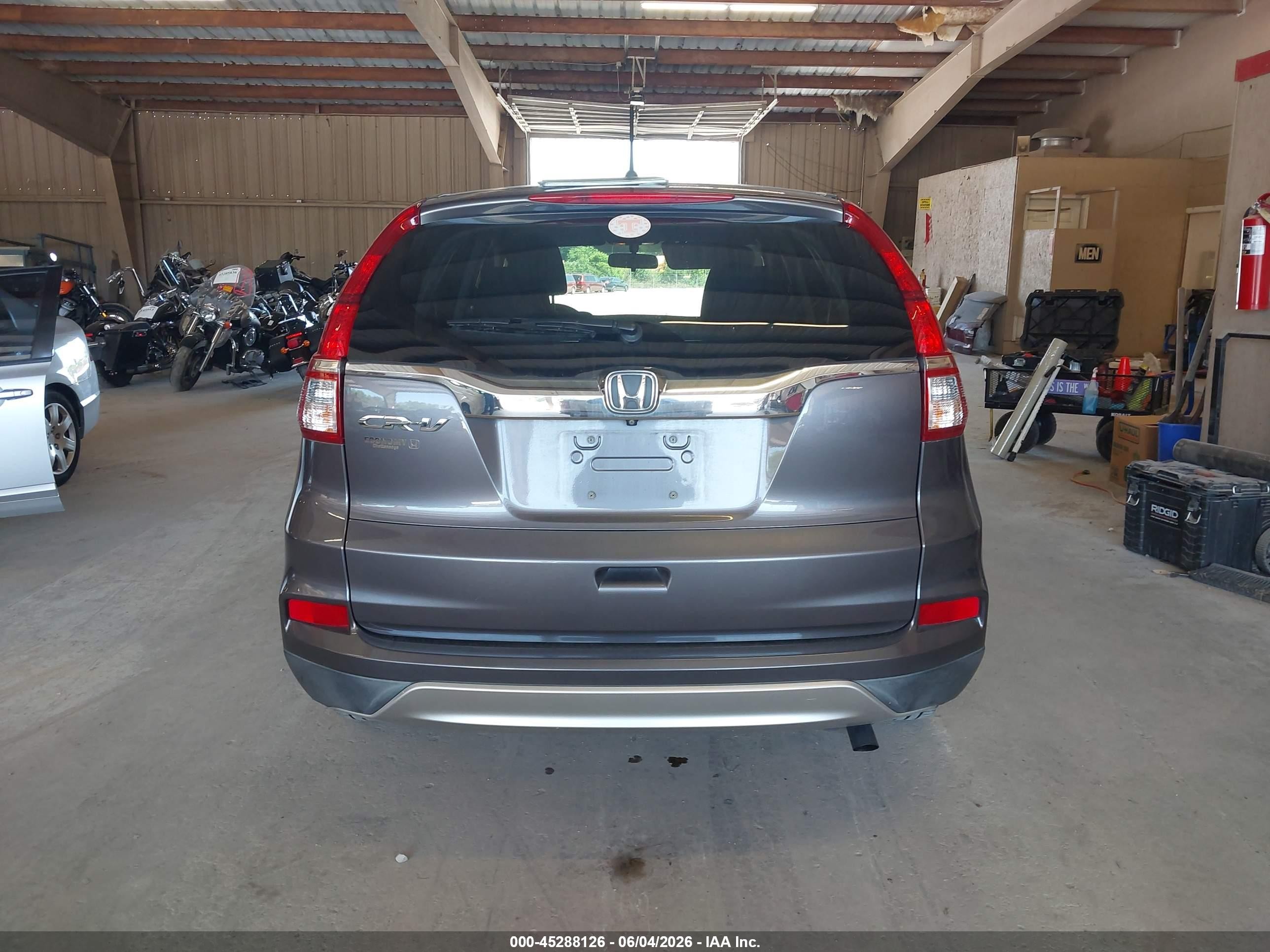 2015 Honda Cr-v Ex Gray vin: 2HKRM3H55FH538573