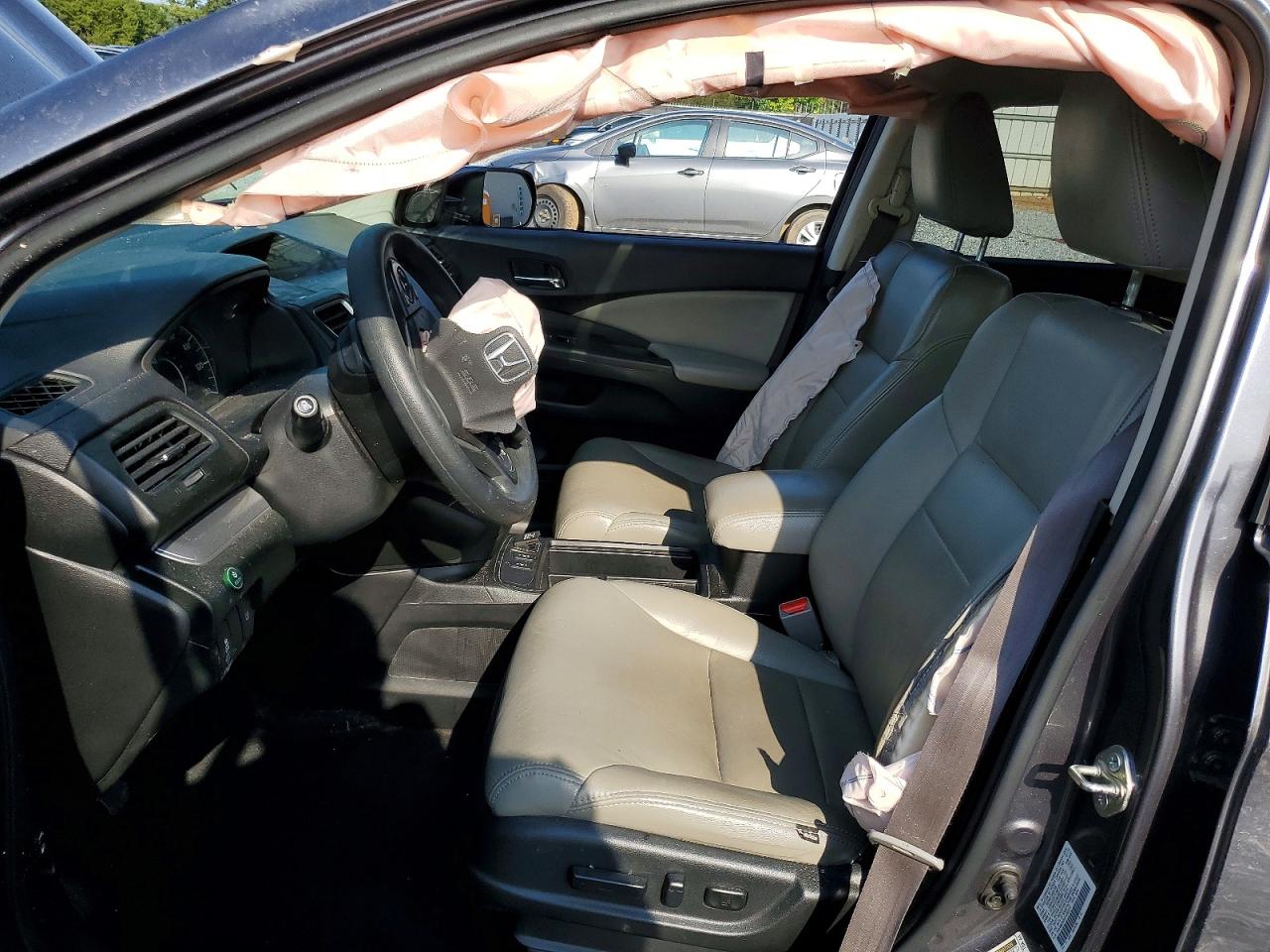 2015 Honda Cr-v Ex Gray vin: 2HKRM3H55FH545314