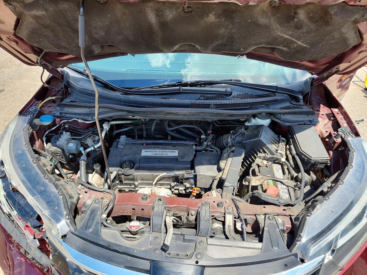 2015 Honda Cr-v Ex Maroon vin: 2HKRM3H56FH510135