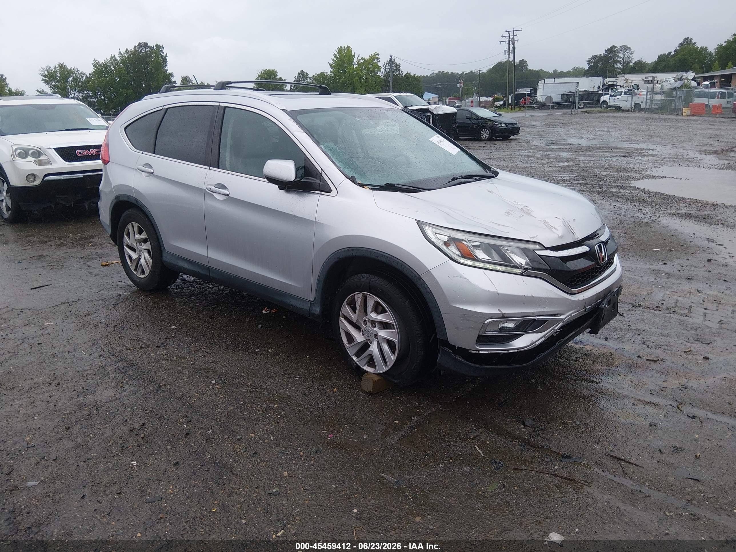2015 Honda Cr-v Ex Silver vin: 2HKRM3H56FH522219