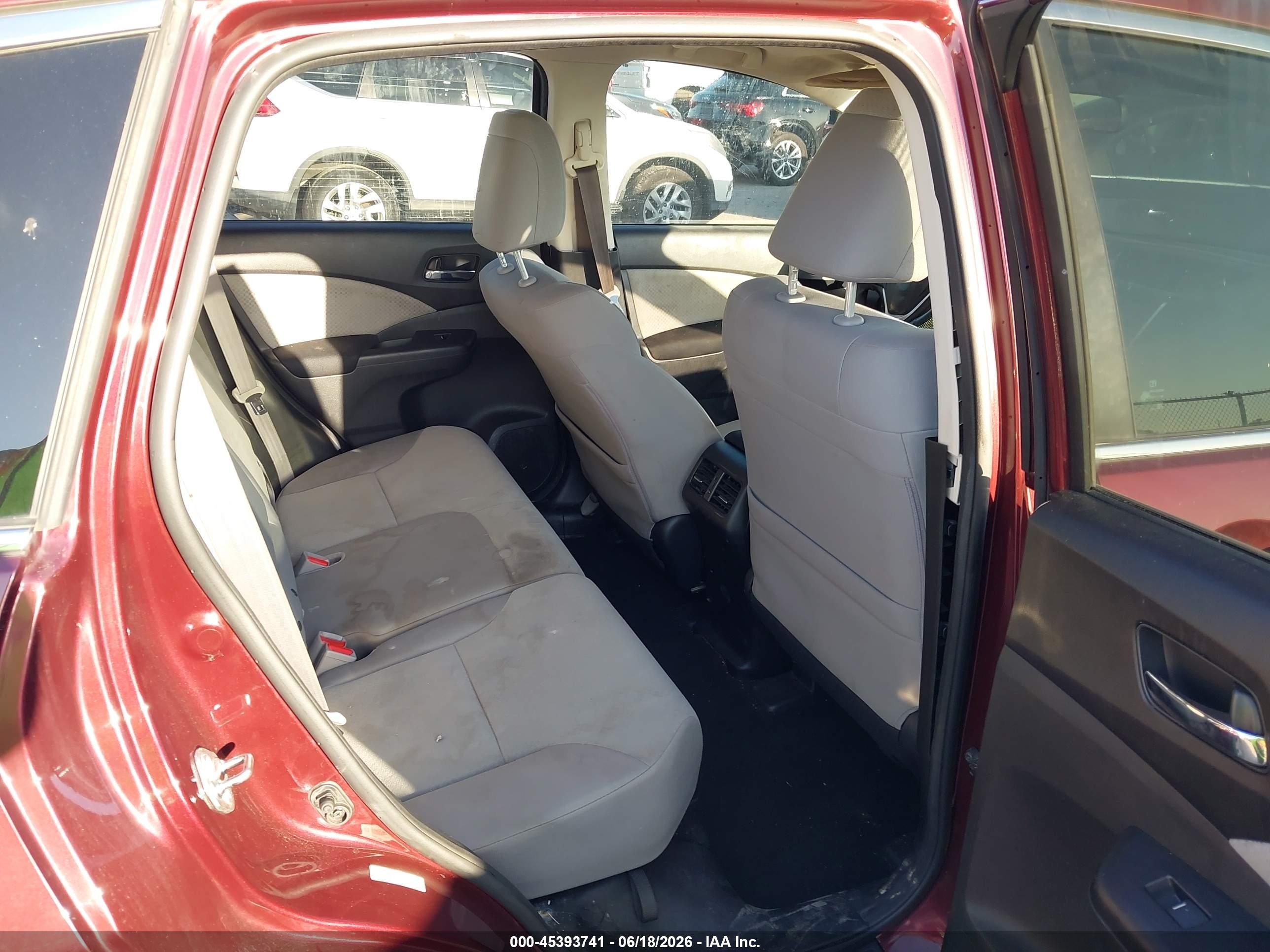 2015 Honda Cr-v Ex Maroon vin: 2HKRM3H56FH536508