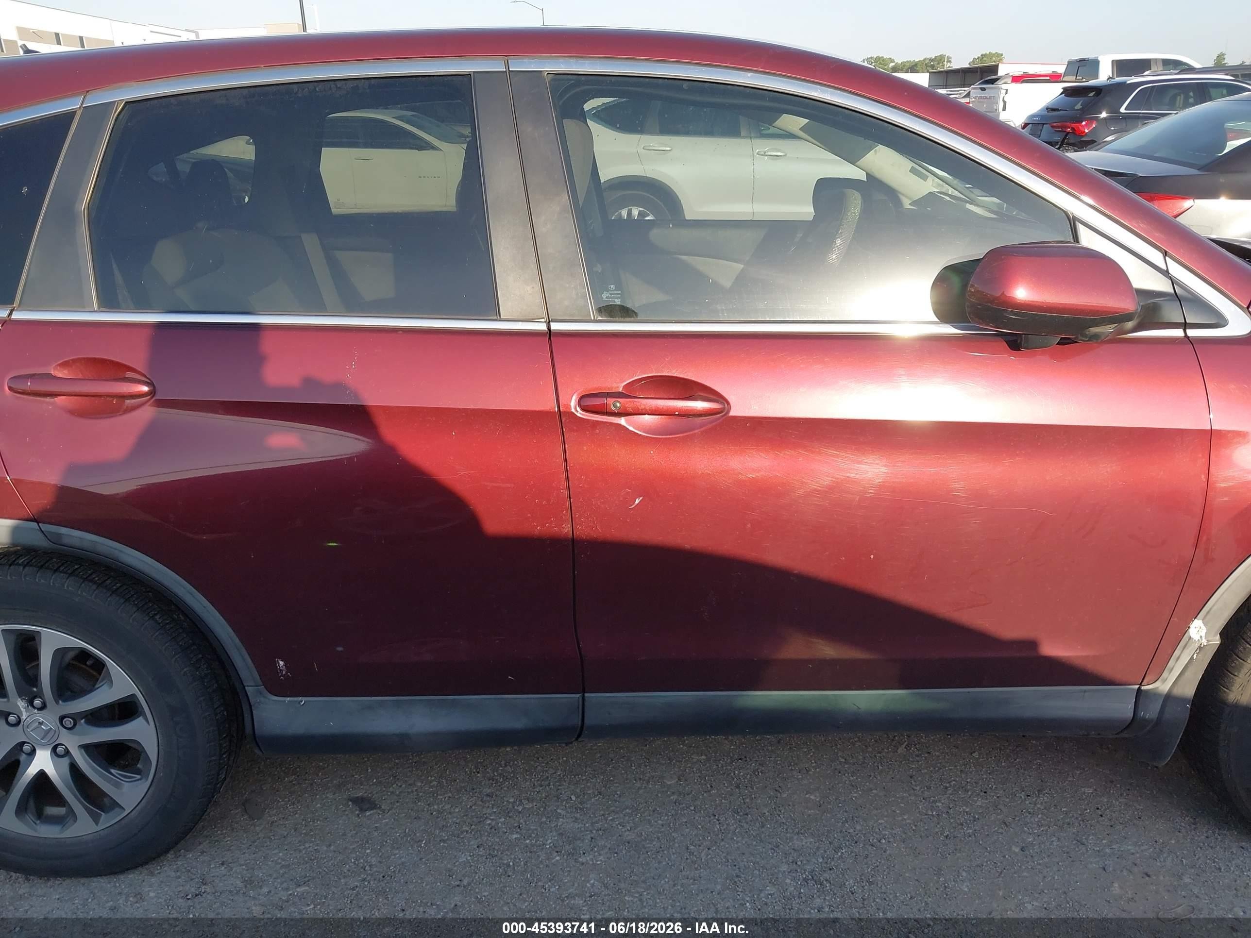 2015 Honda Cr-v Ex Maroon vin: 2HKRM3H56FH536508