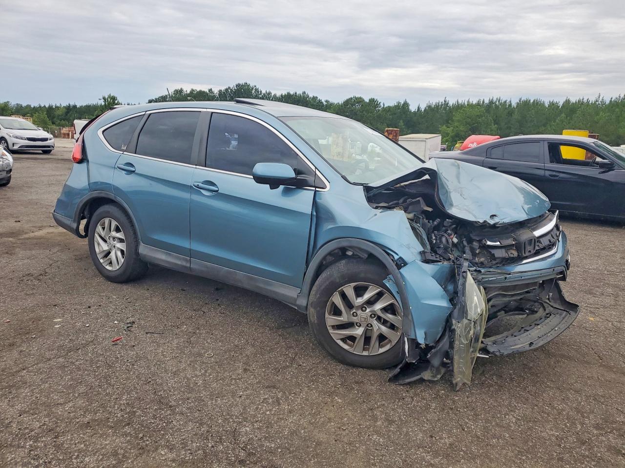 2015 Honda Cr-v Ex Turquoise vin: 2HKRM3H56FH542518