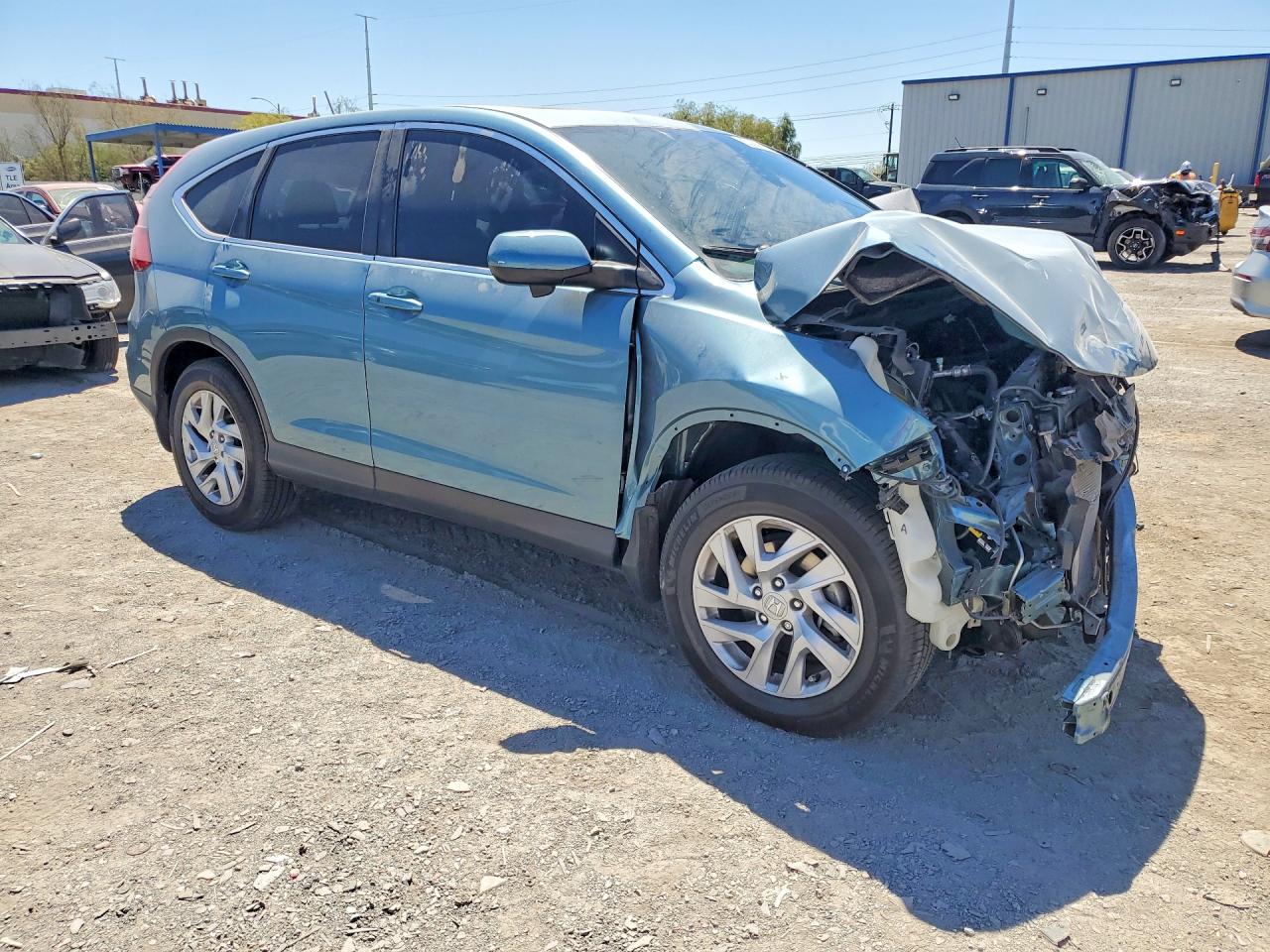 2015 Honda Cr-v Ex Blue vin: 2HKRM3H56FH545693