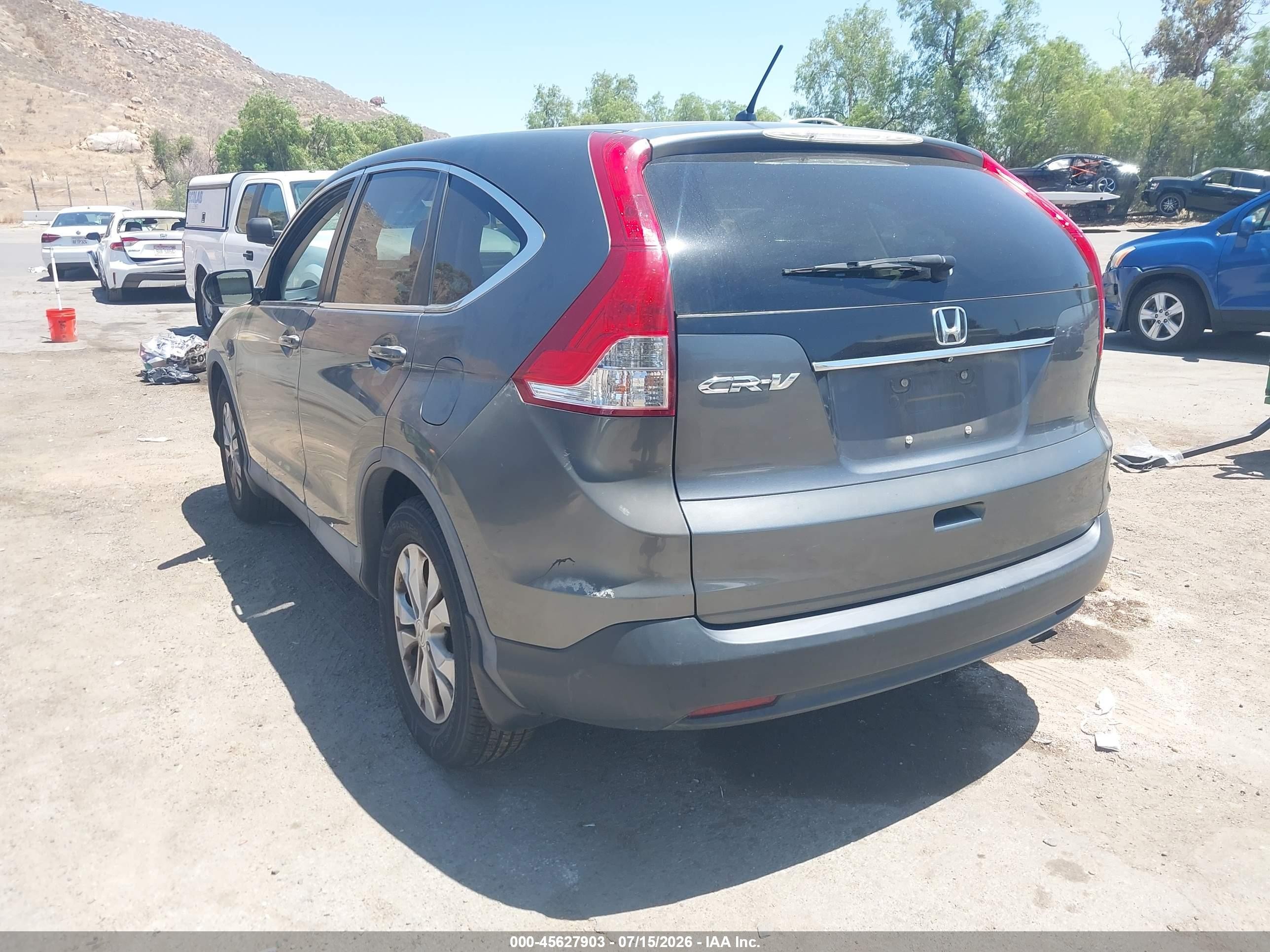 2013 Honda Cr-v Ex Gray vin: 2HKRM3H57DH512621