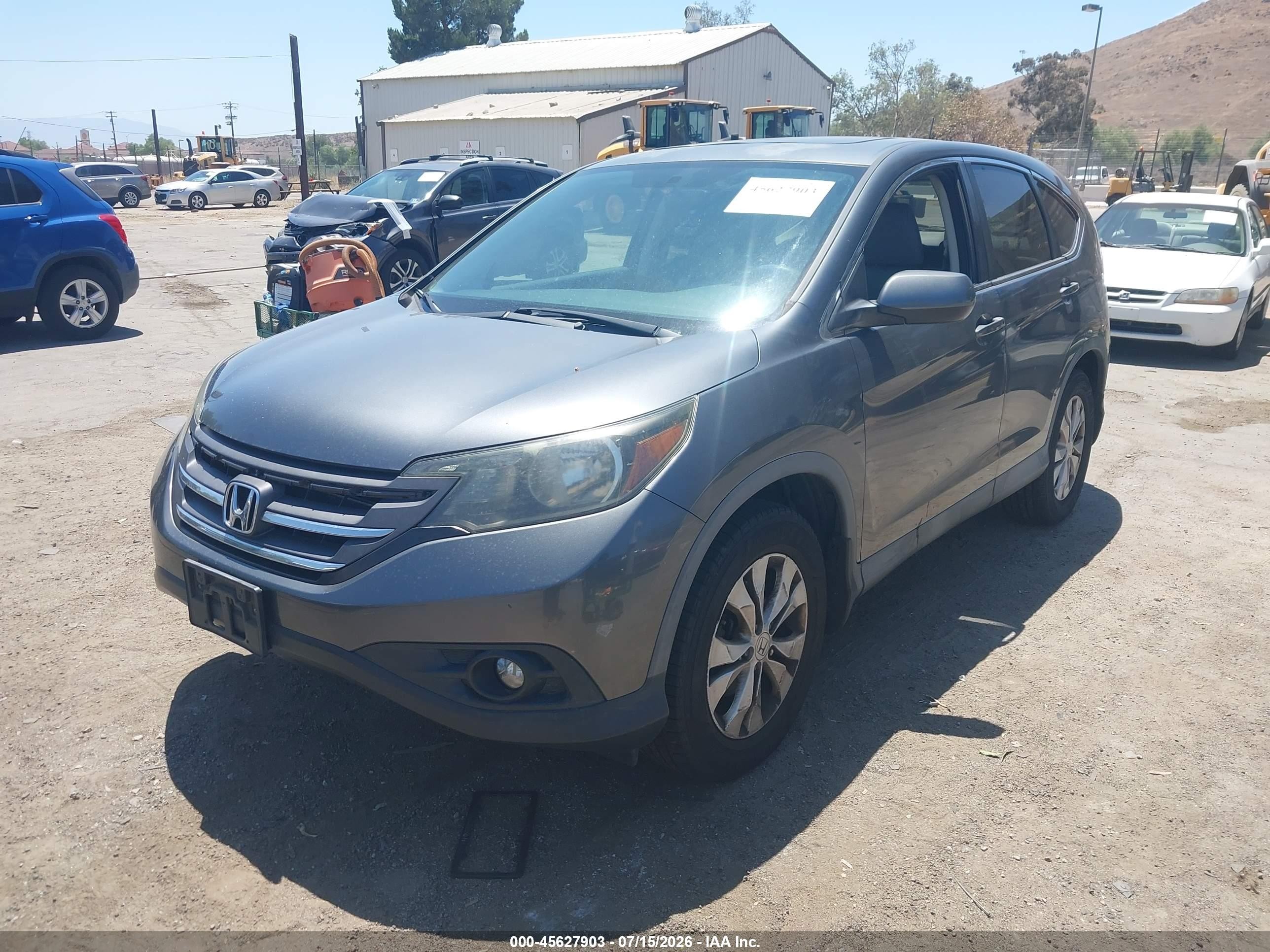 2013 Honda Cr-v Ex Gray vin: 2HKRM3H57DH512621