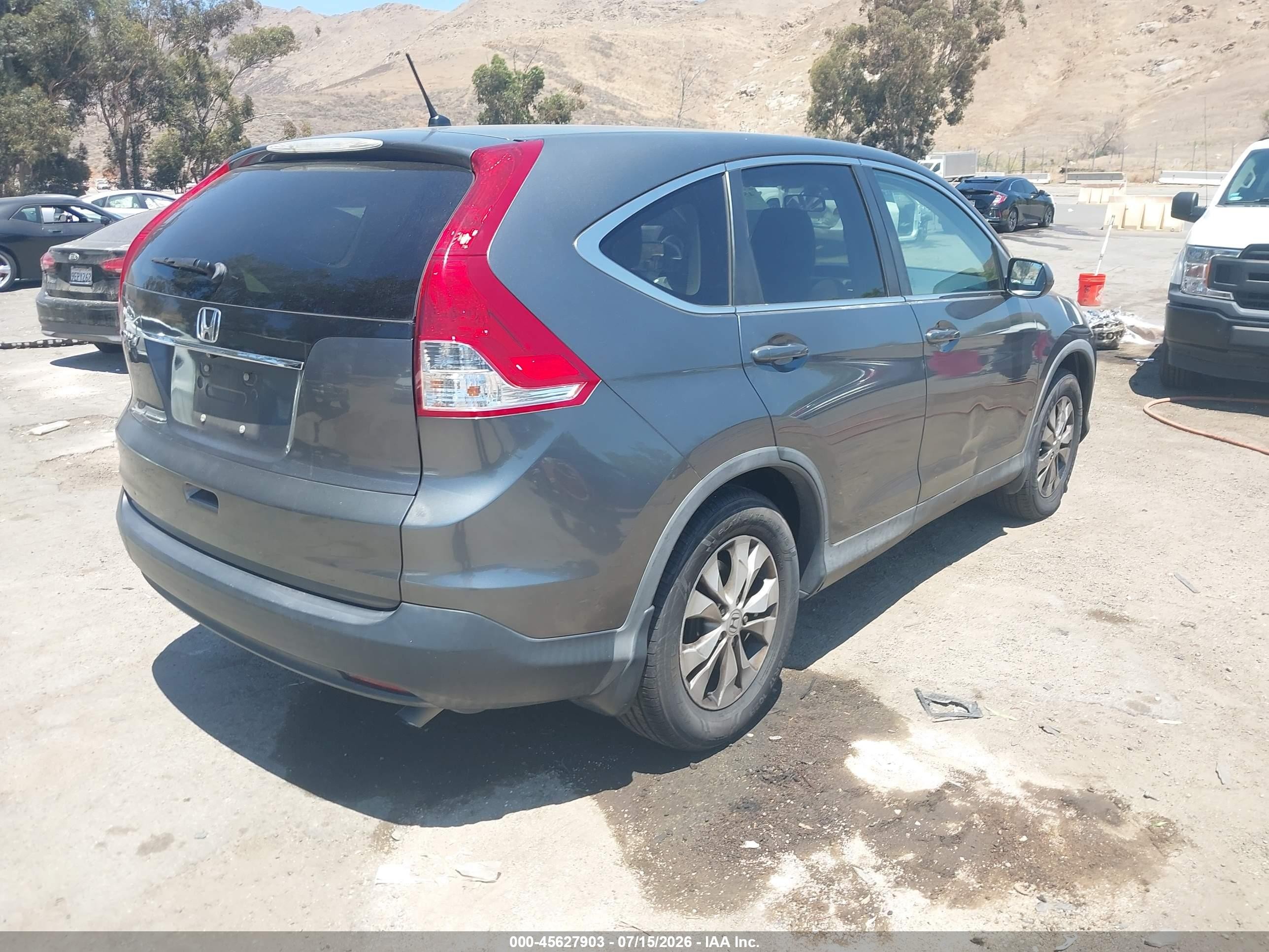 2013 Honda Cr-v Ex Gray vin: 2HKRM3H57DH512621