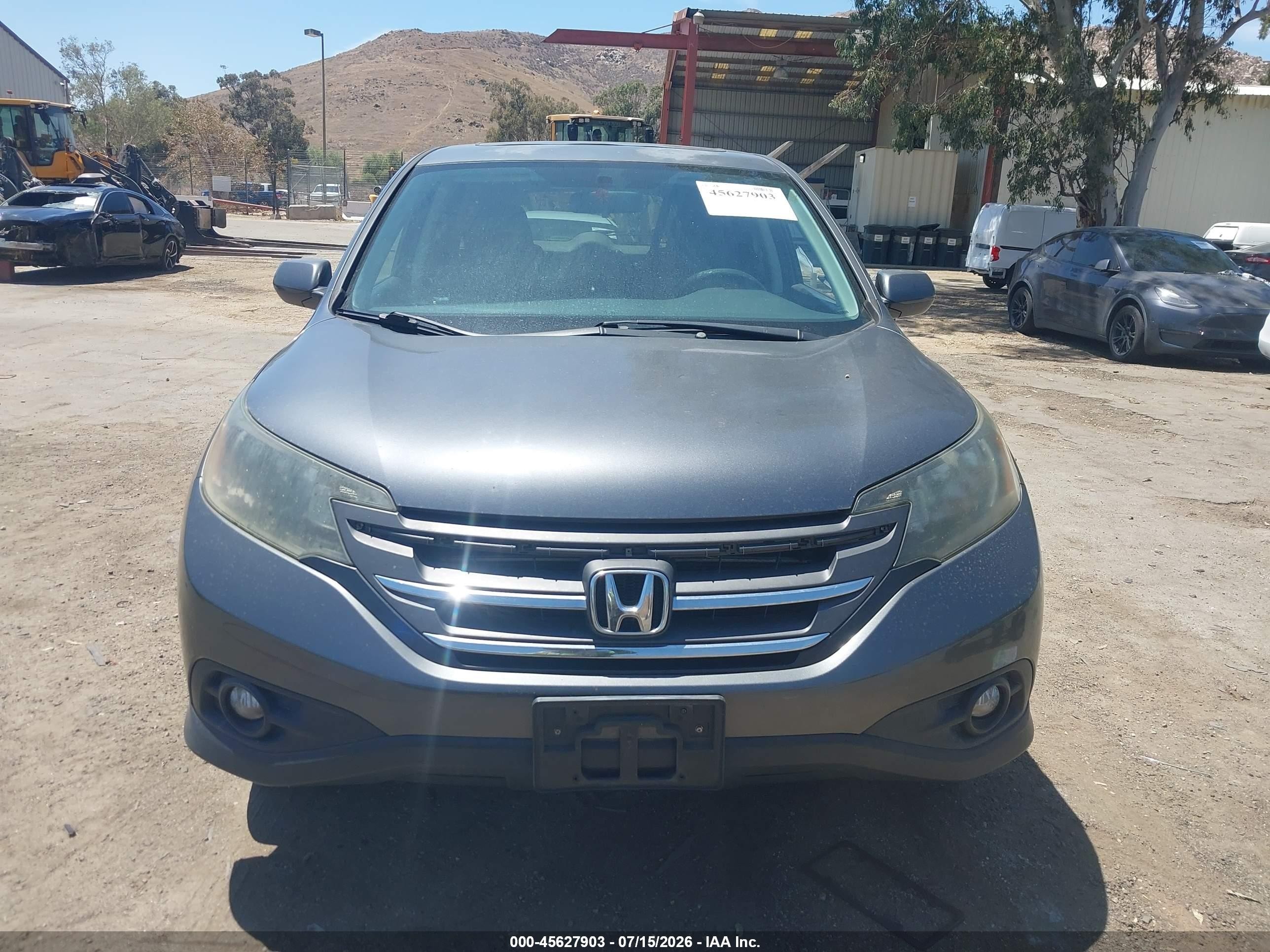 2013 Honda Cr-v Ex Gray vin: 2HKRM3H57DH512621