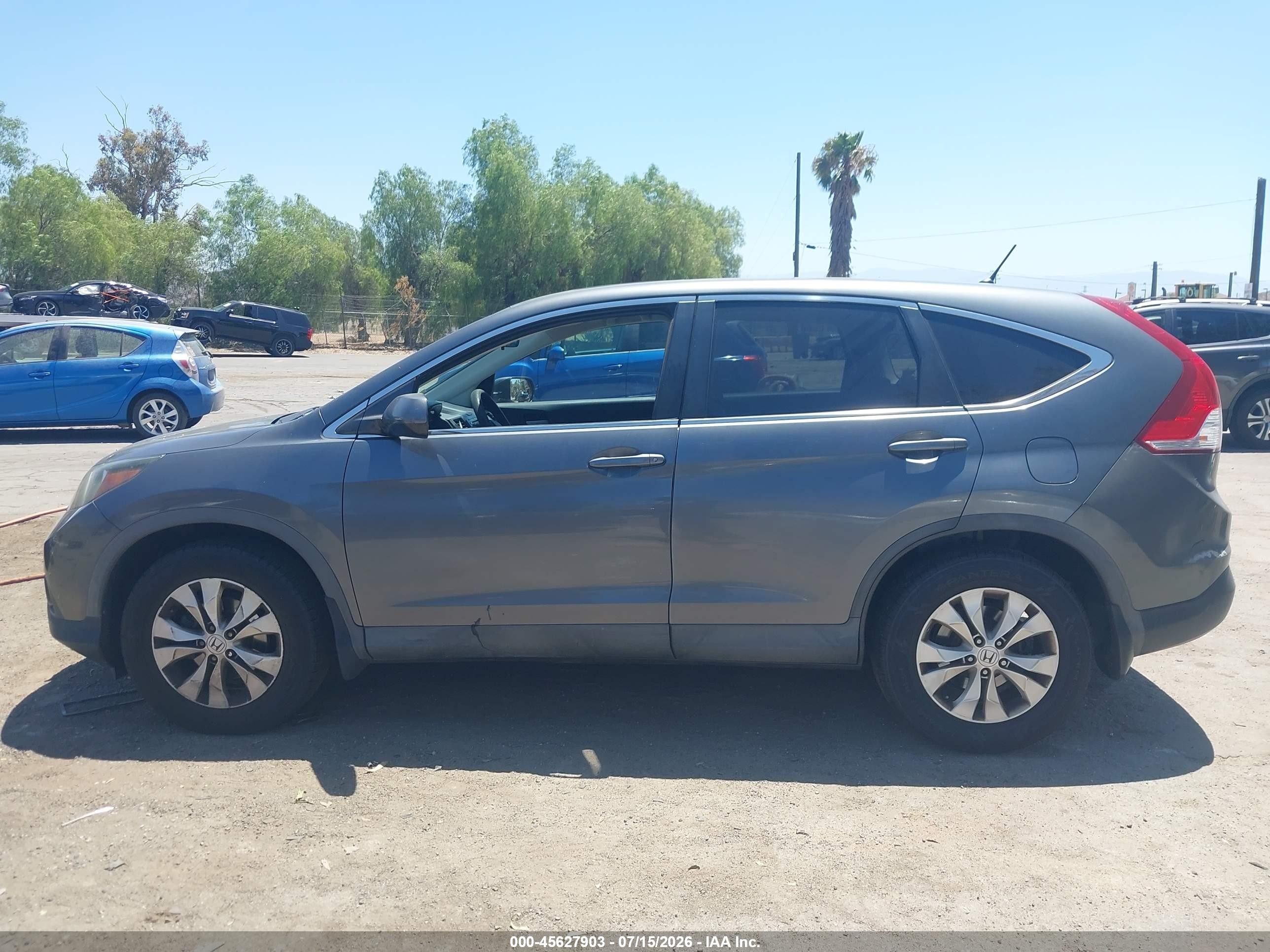 2013 Honda Cr-v Ex Gray vin: 2HKRM3H57DH512621