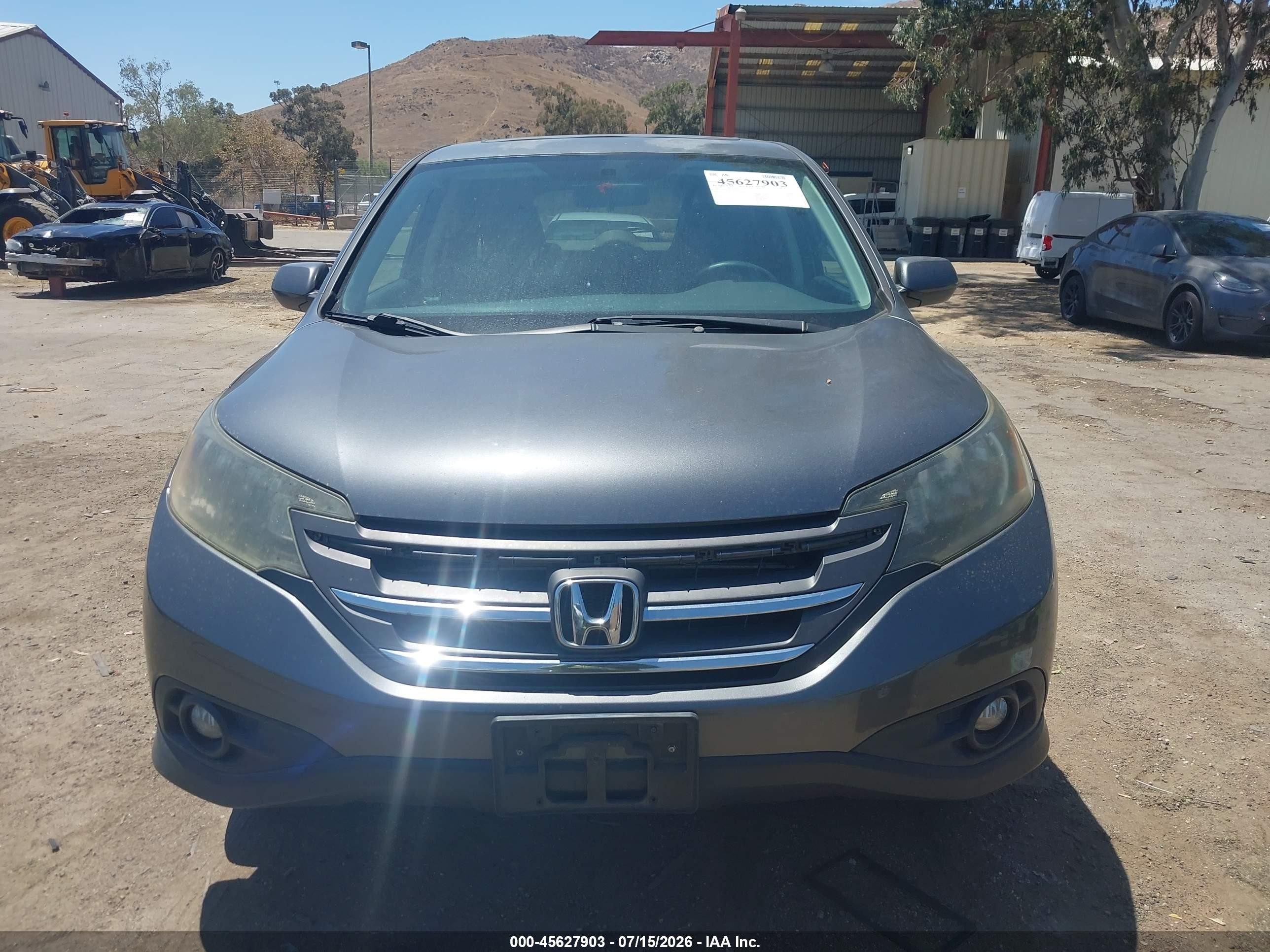 2013 Honda Cr-v Ex Gray vin: 2HKRM3H57DH512621