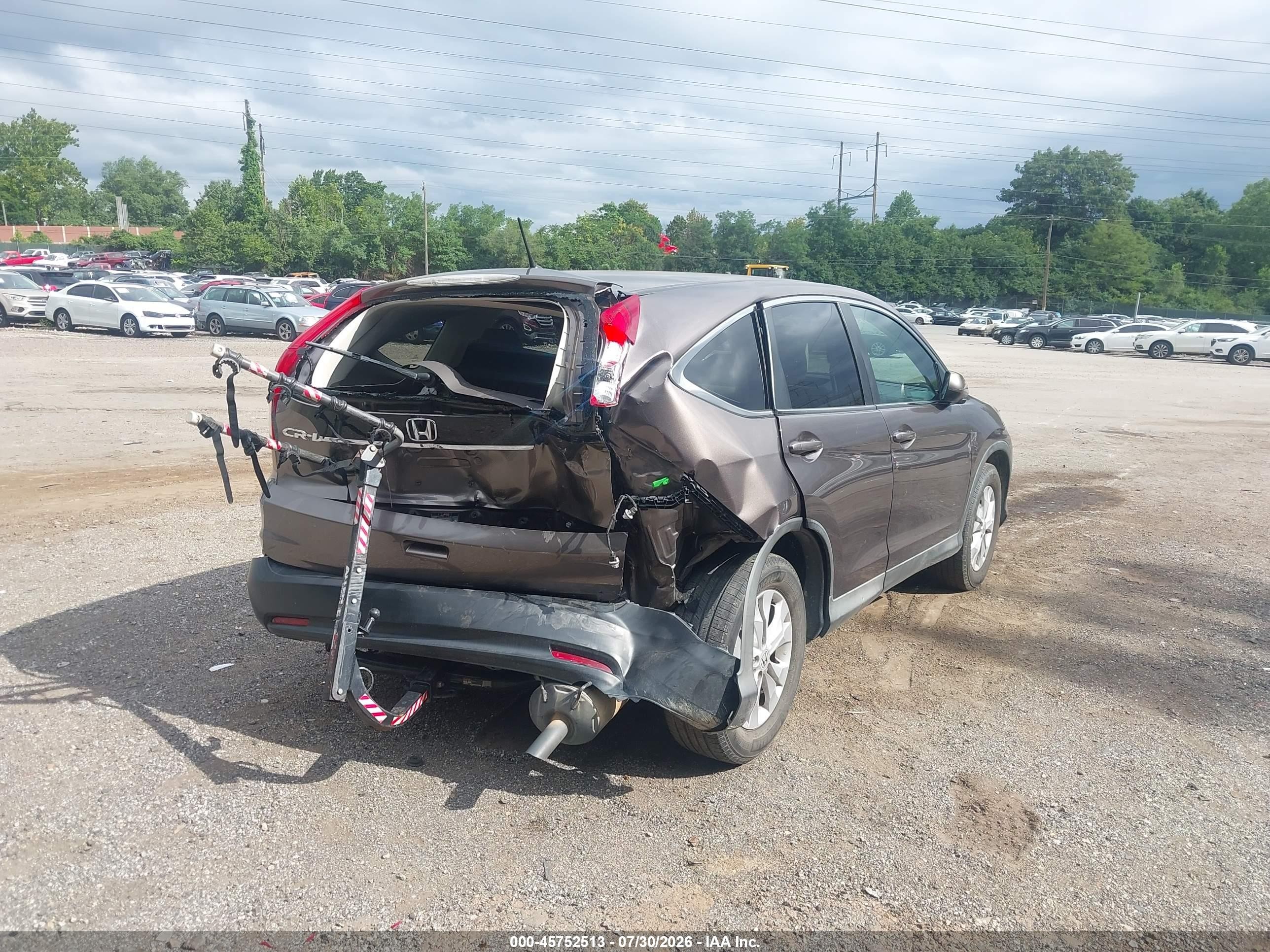 2014 Honda Cr-v Ex Brown vin: 2HKRM3H57EH549489