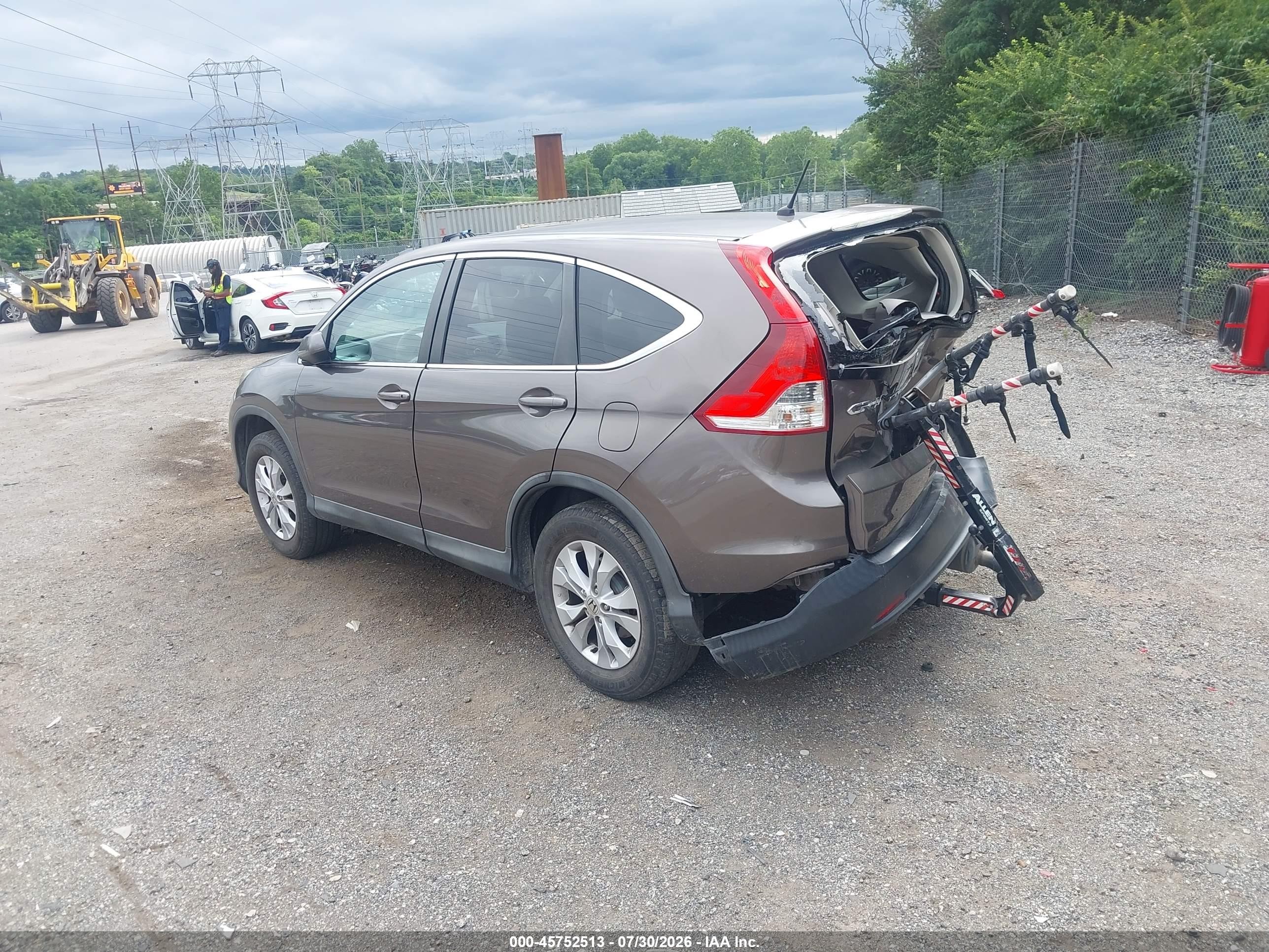 2014 Honda Cr-v Ex Brown vin: 2HKRM3H57EH549489
