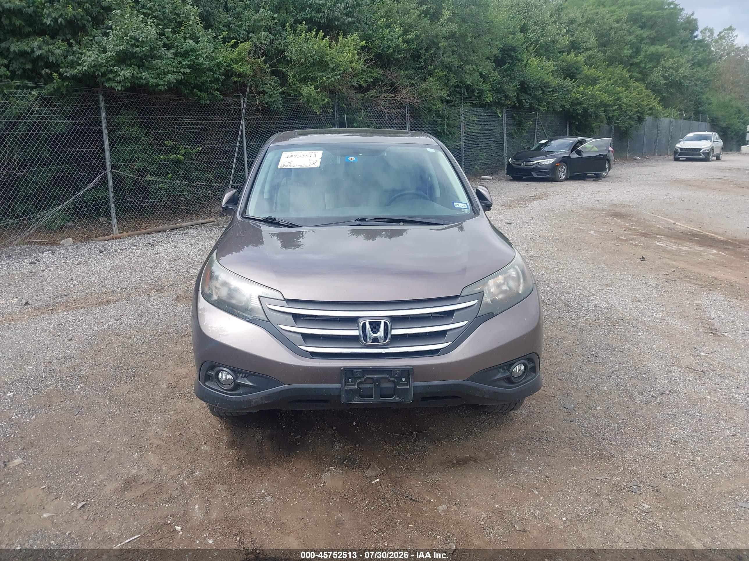 2014 Honda Cr-v Ex Brown vin: 2HKRM3H57EH549489
