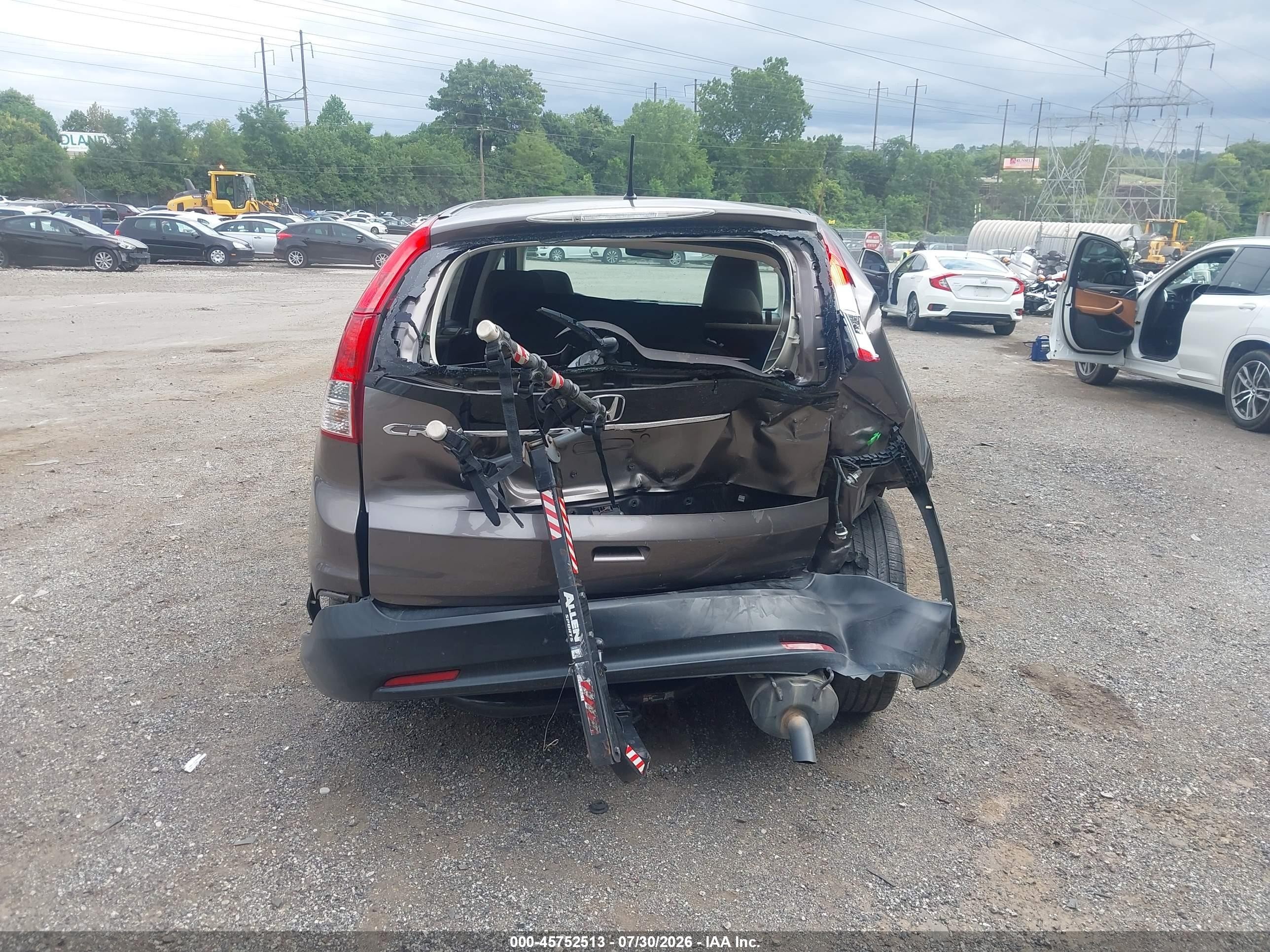 2014 Honda Cr-v Ex Brown vin: 2HKRM3H57EH549489