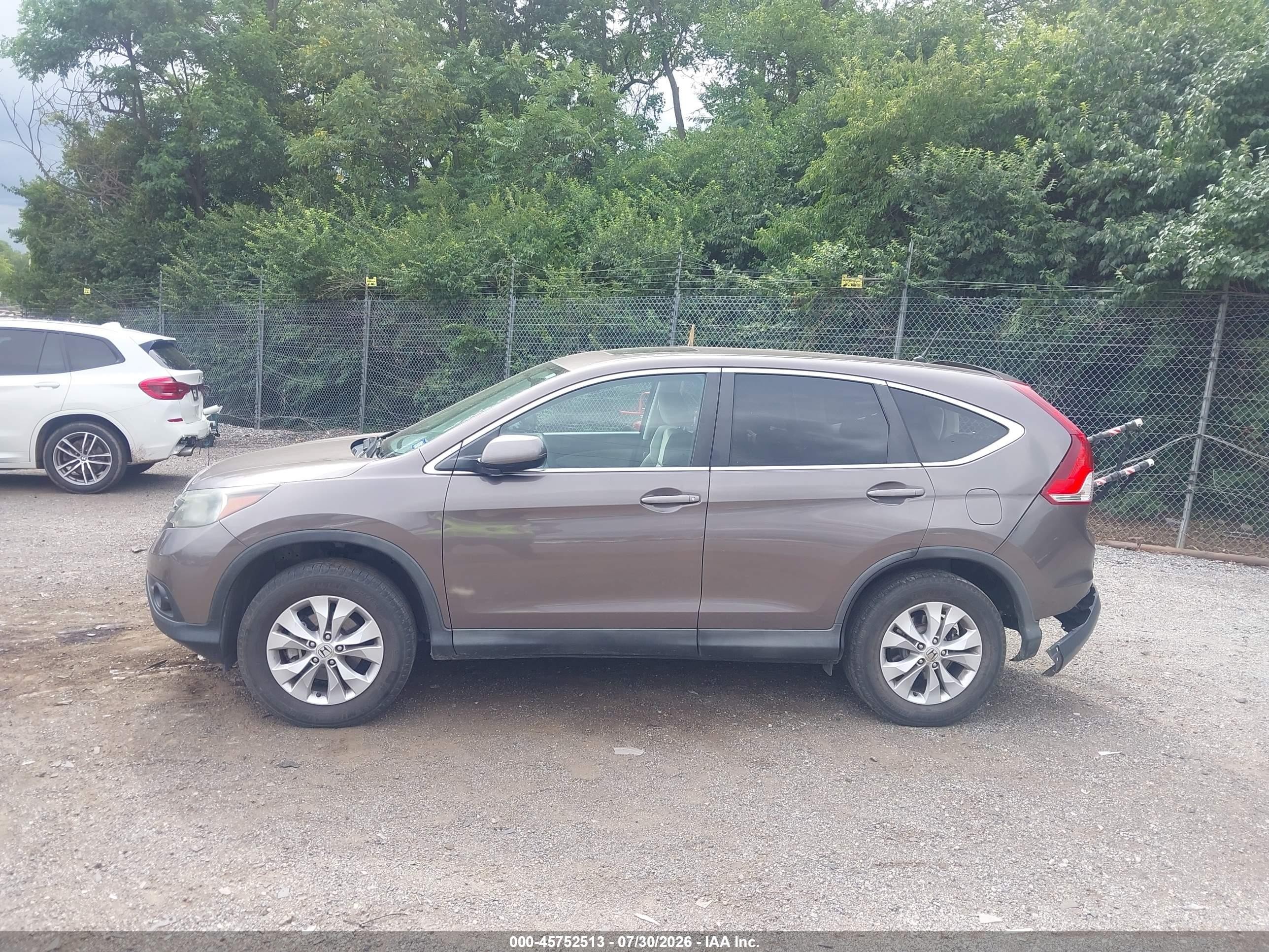 2014 Honda Cr-v Ex Brown vin: 2HKRM3H57EH549489