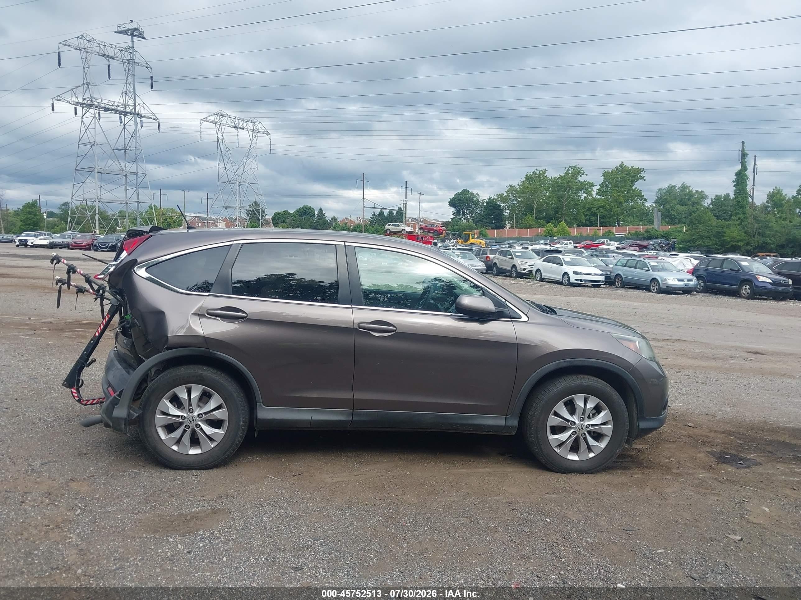 2014 Honda Cr-v Ex Brown vin: 2HKRM3H57EH549489