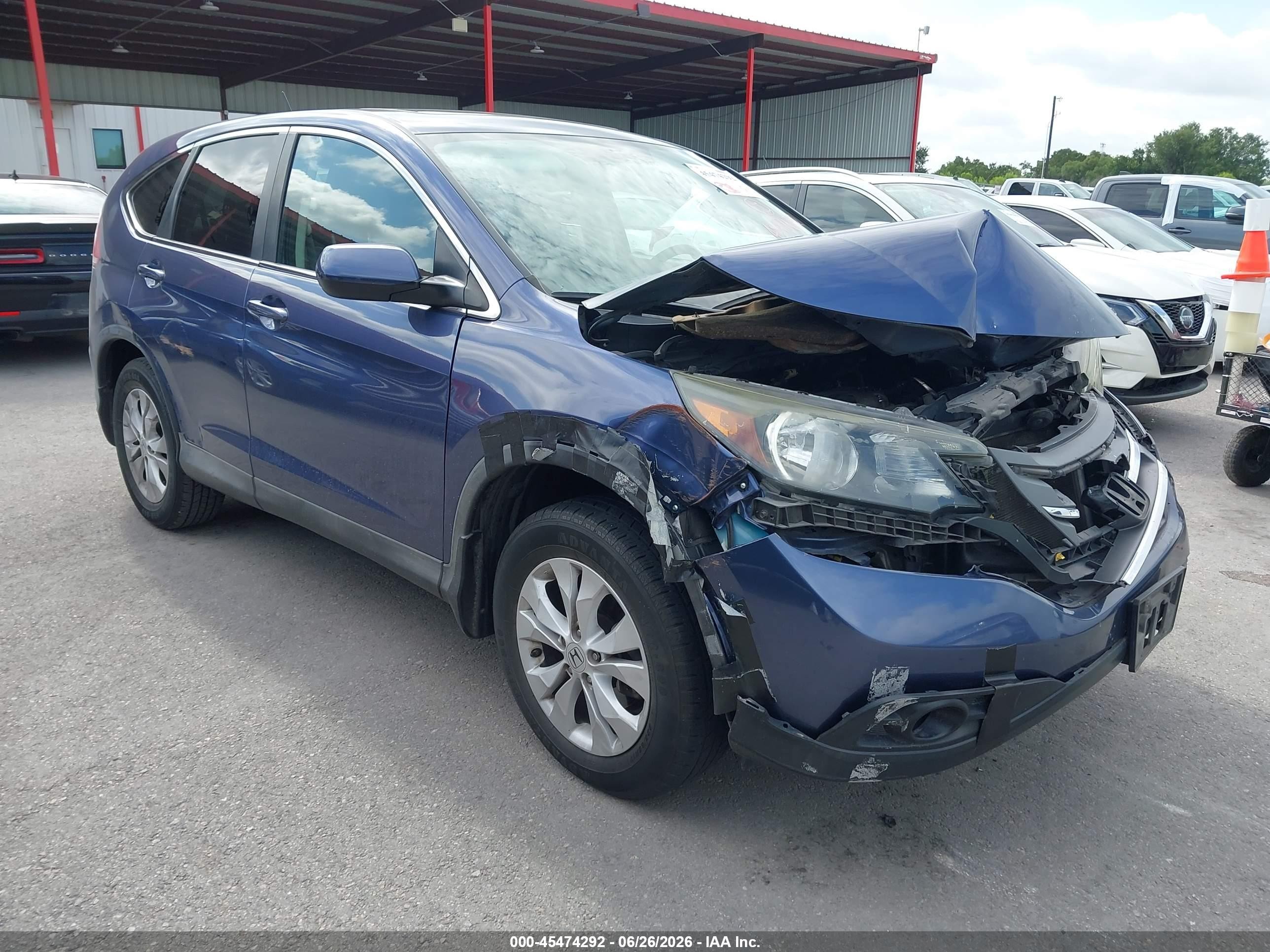 2013 Honda Cr-v Ex Dark Blue vin: 2HKRM3H58DH512854