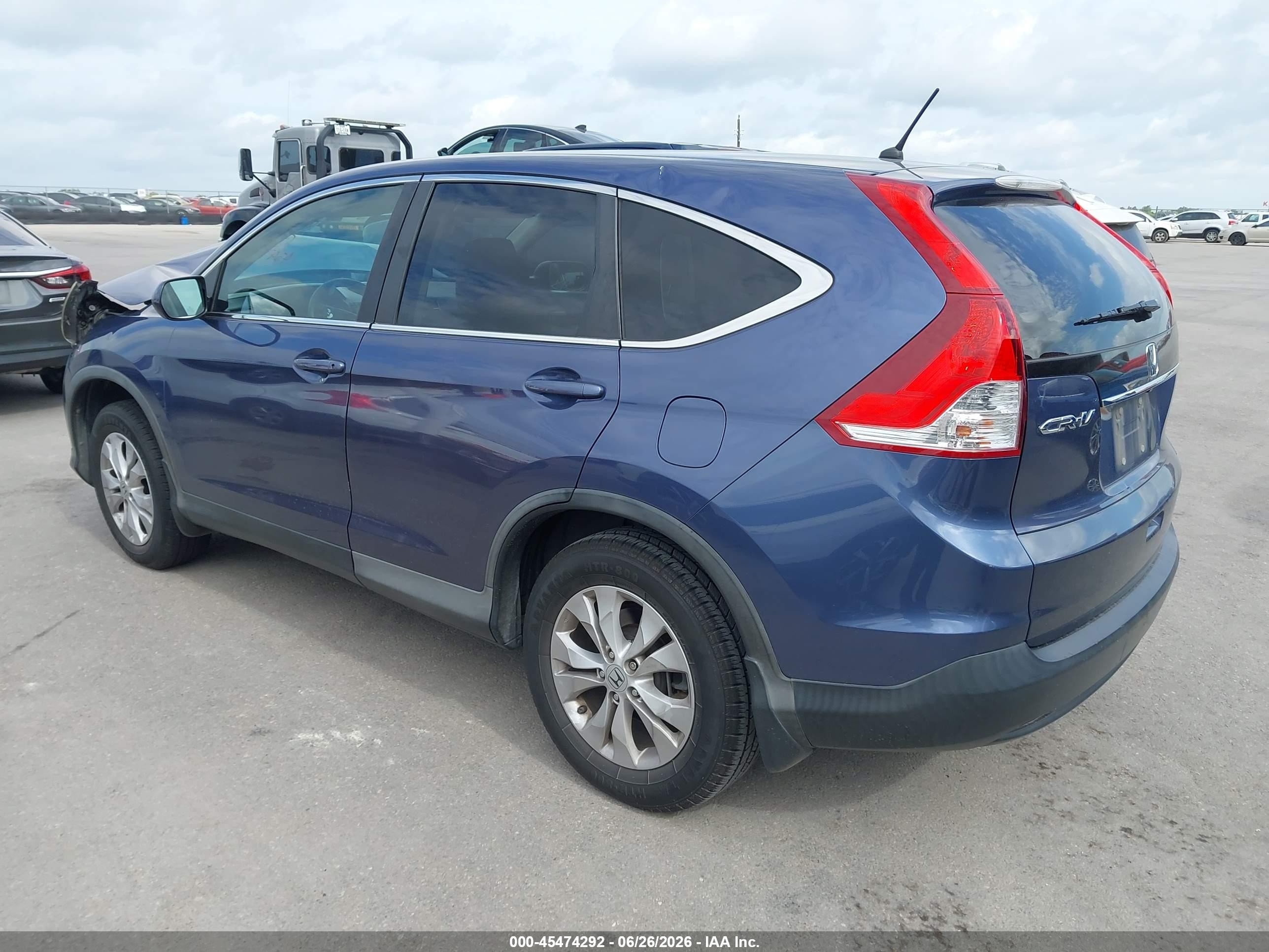 2013 Honda Cr-v Ex Dark Blue vin: 2HKRM3H58DH512854
