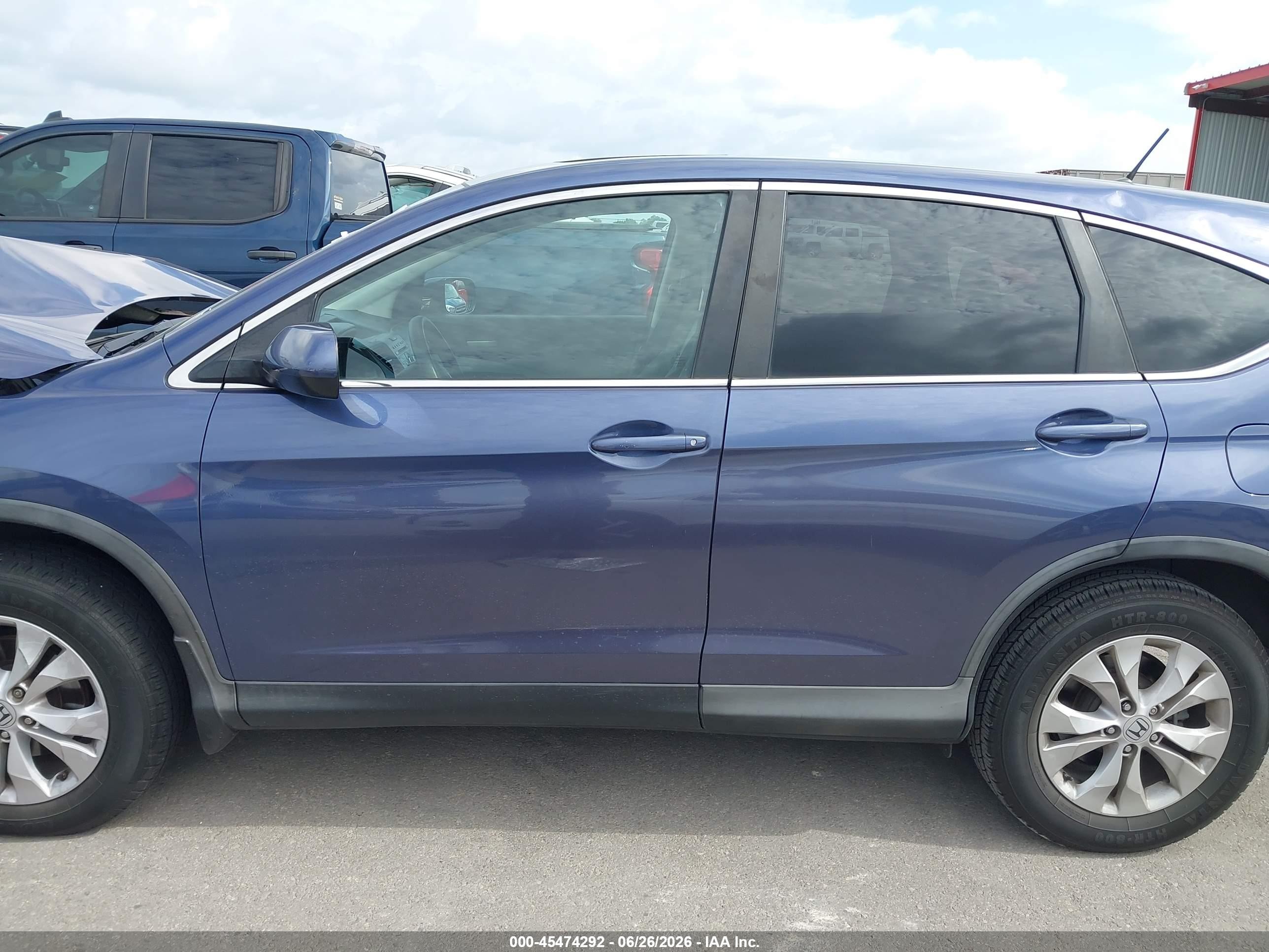 2013 Honda Cr-v Ex Dark Blue vin: 2HKRM3H58DH512854