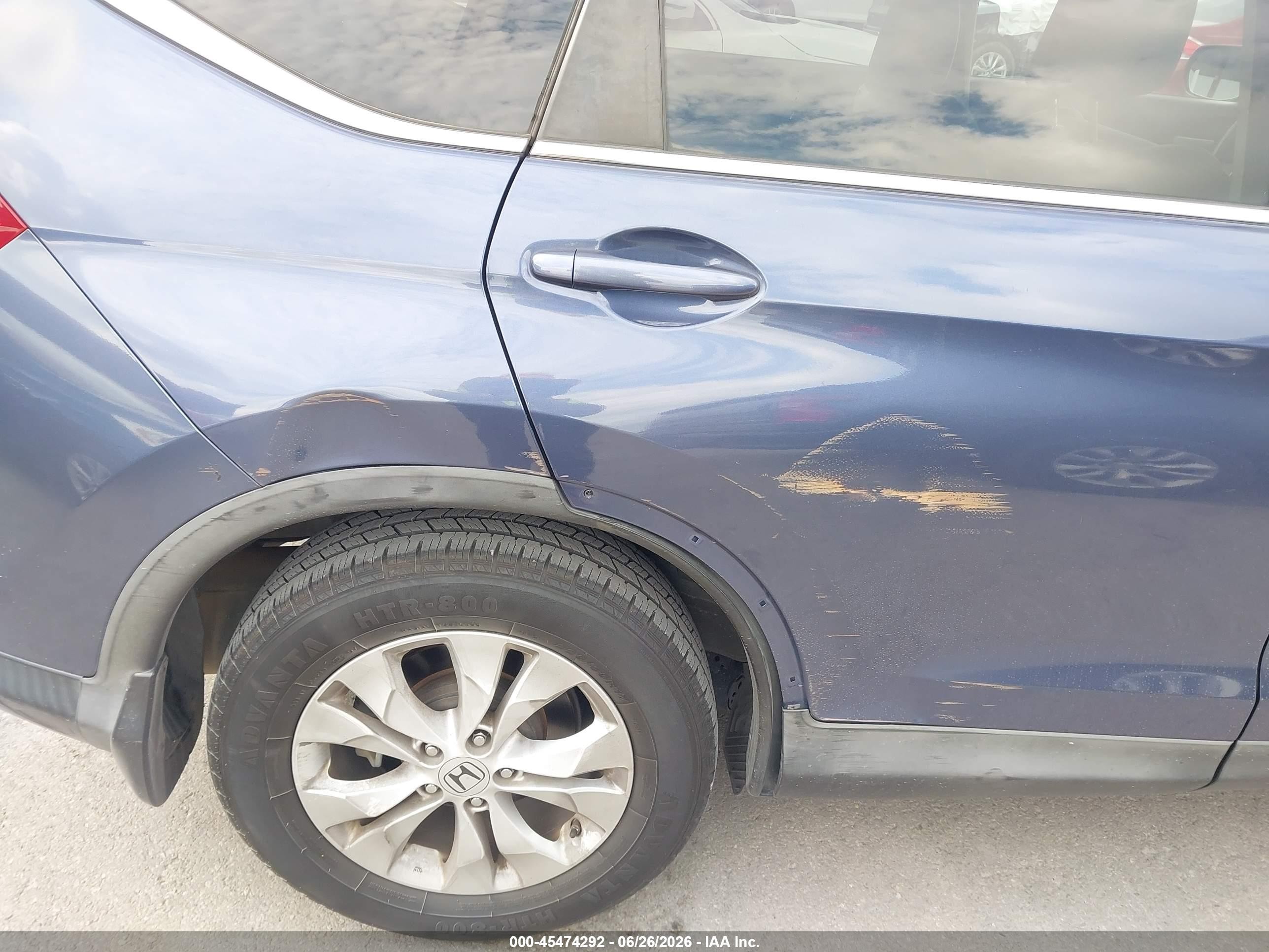 2013 Honda Cr-v Ex Dark Blue vin: 2HKRM3H58DH512854