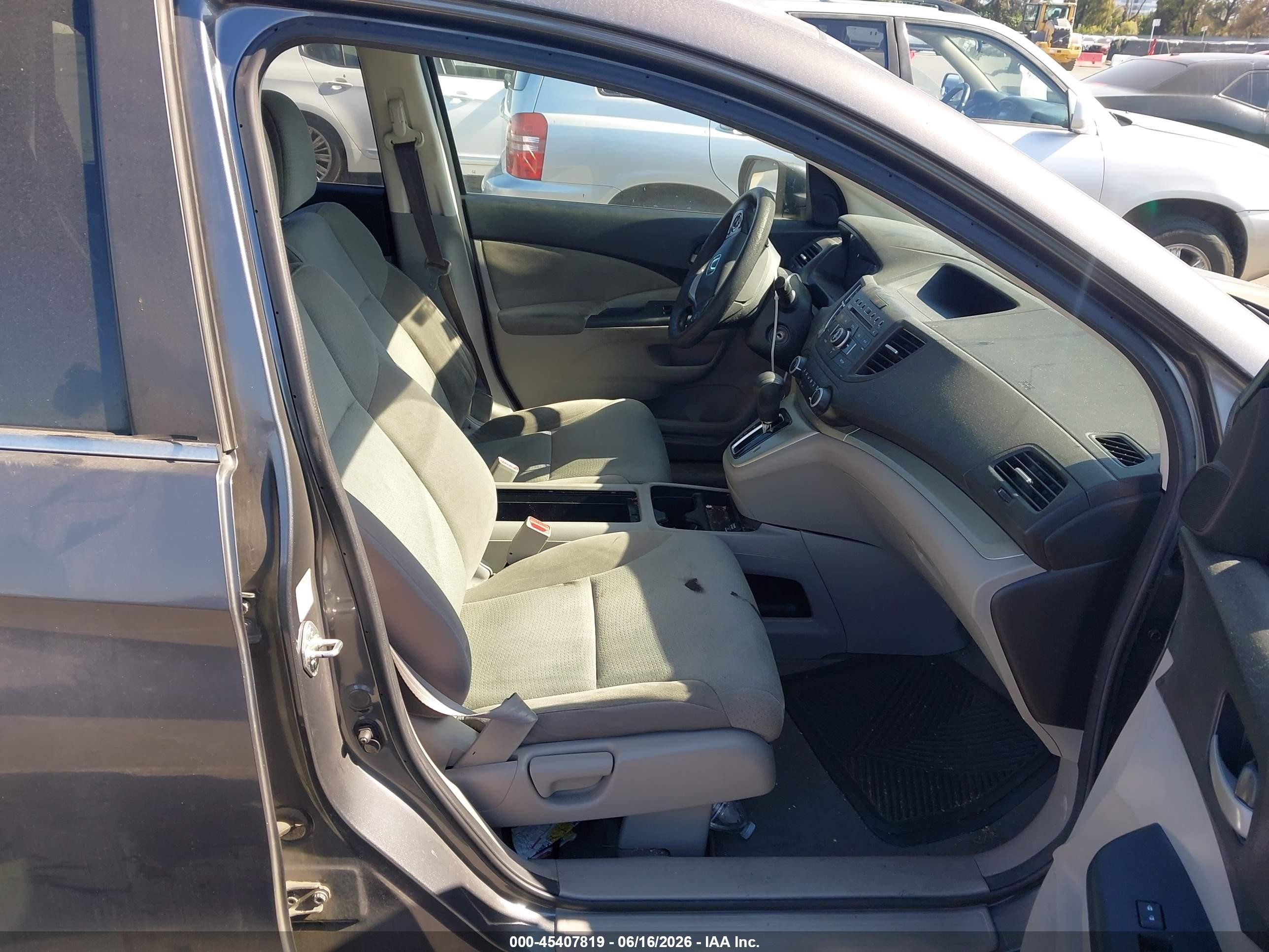 2013 Honda Cr-v Ex Gray vin: 2HKRM3H58DH517570