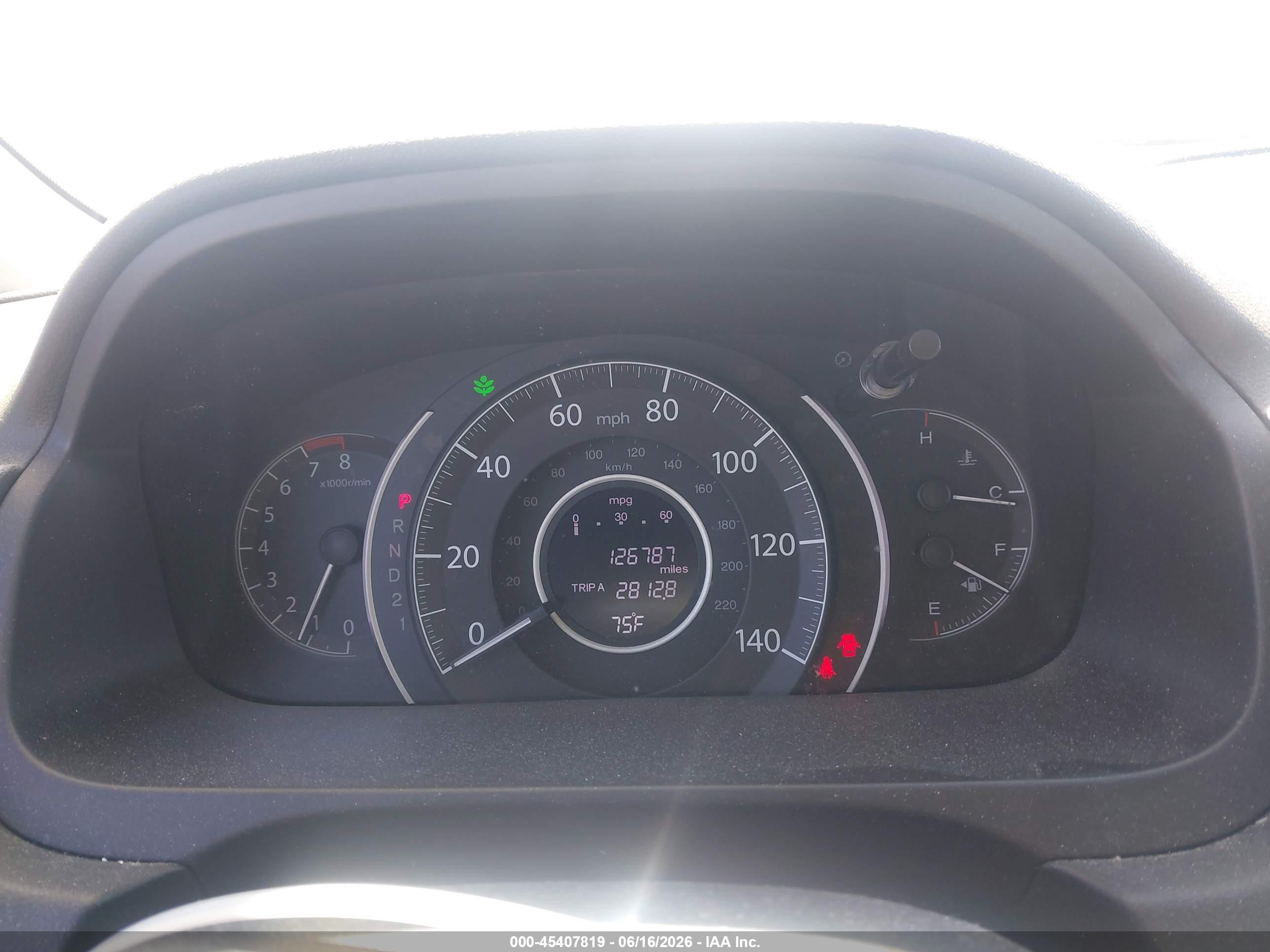 2013 Honda Cr-v Ex Gray vin: 2HKRM3H58DH517570