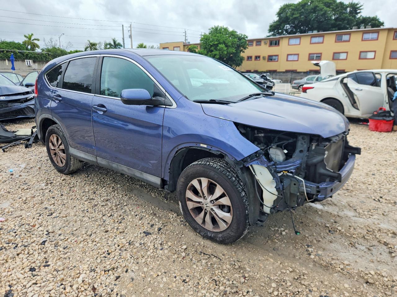 2014 Honda Cr-v Ex Blue vin: 2HKRM3H58EH511172