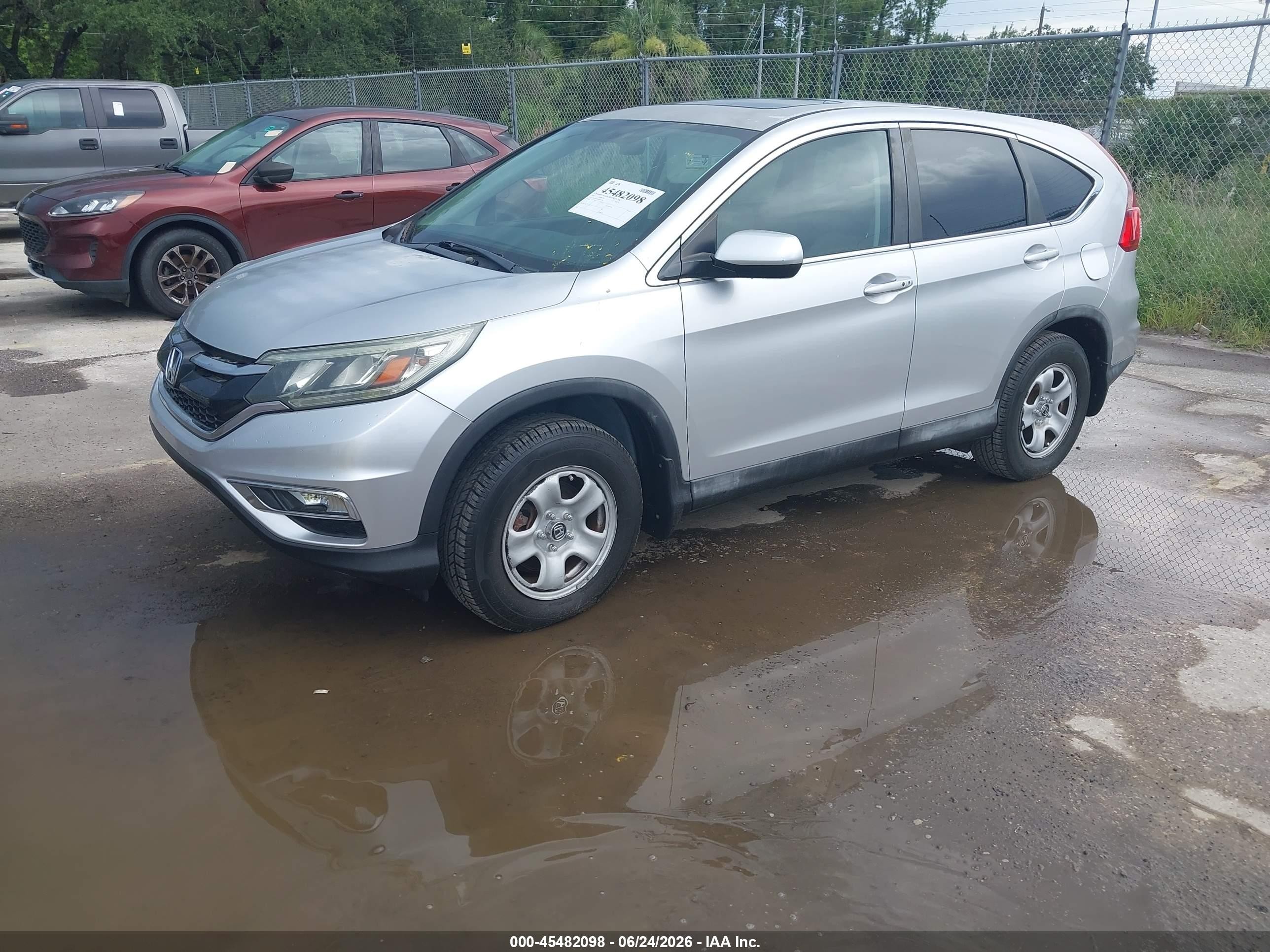 2015 Honda Cr-v Ex Серебряный vin: 2HKRM3H58FH501193