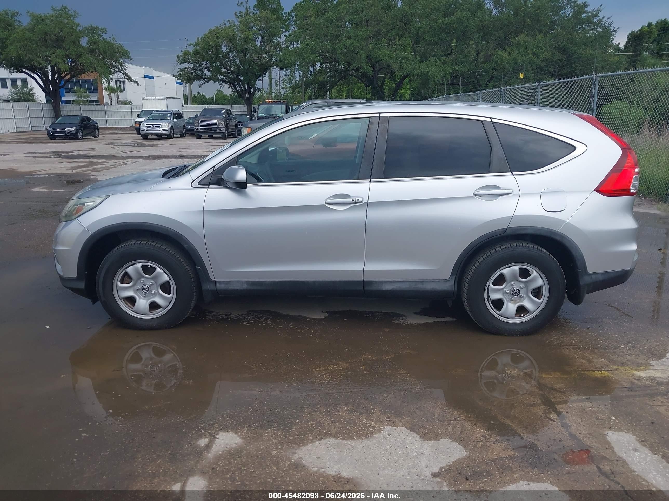 2015 Honda Cr-v Ex Серебряный vin: 2HKRM3H58FH501193