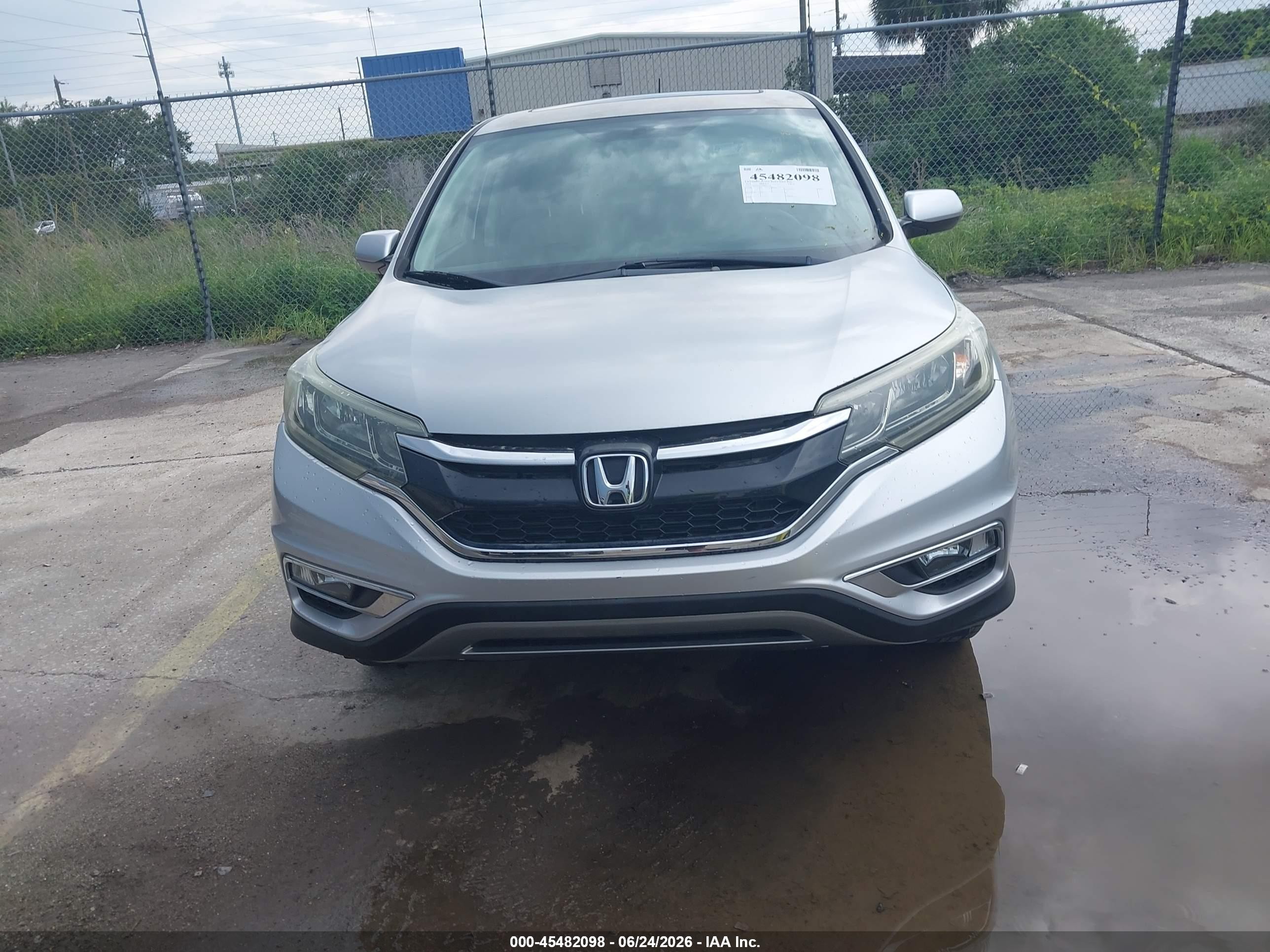 2015 Honda Cr-v Ex Серебряный vin: 2HKRM3H58FH501193