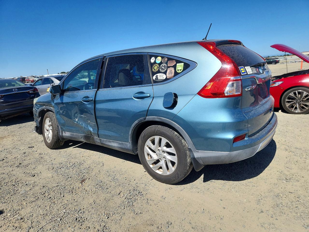2015 Honda Cr-v Ex Teal vin: 2HKRM3H58FH507317