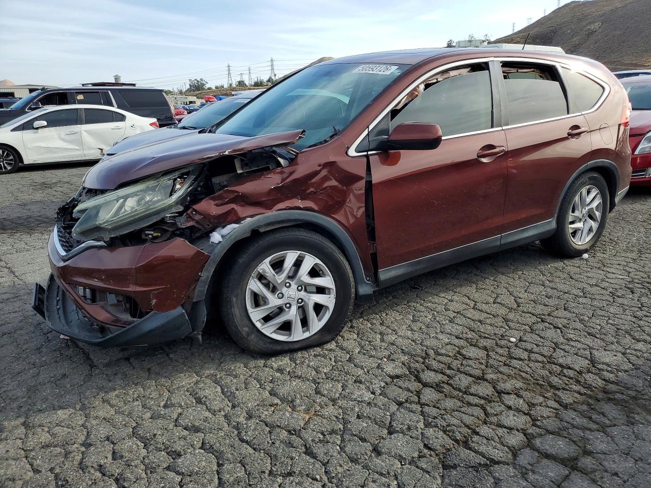 2015 Honda Cr-v Ex Brown vin: 2HKRM3H58FH511268