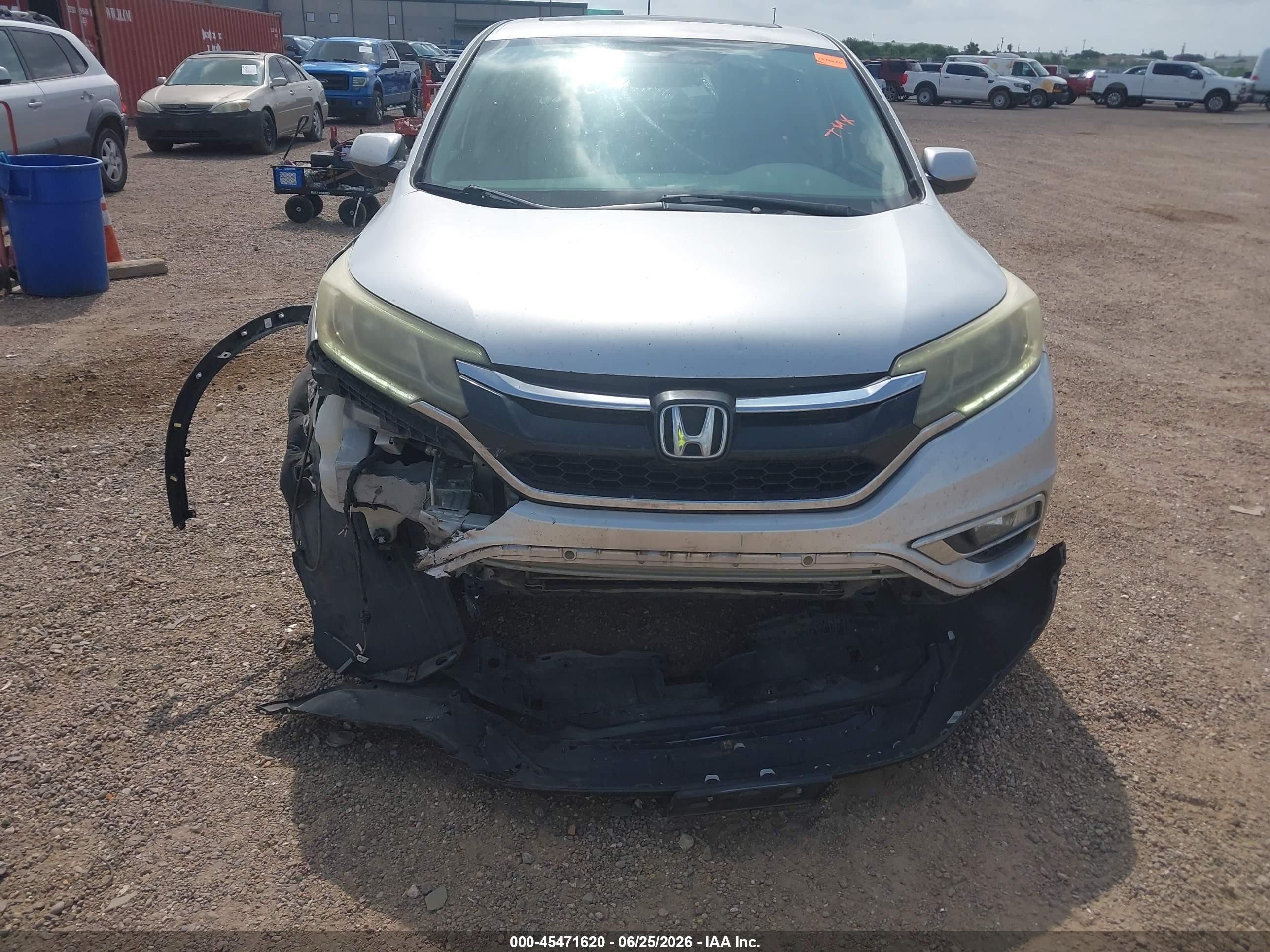 2015 Honda Cr-v Ex Серый vin: 2HKRM3H58FH517622