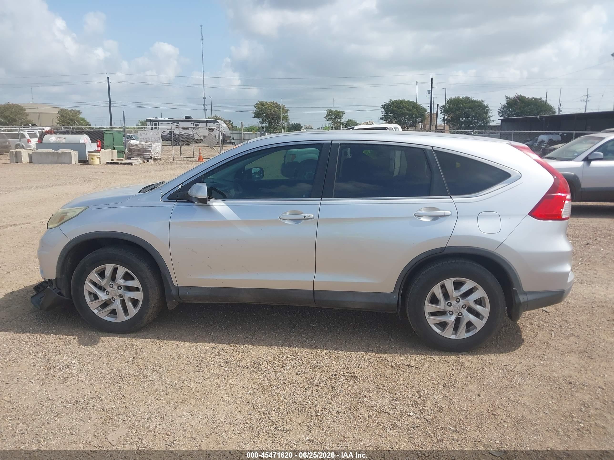2015 Honda Cr-v Ex Серый vin: 2HKRM3H58FH517622