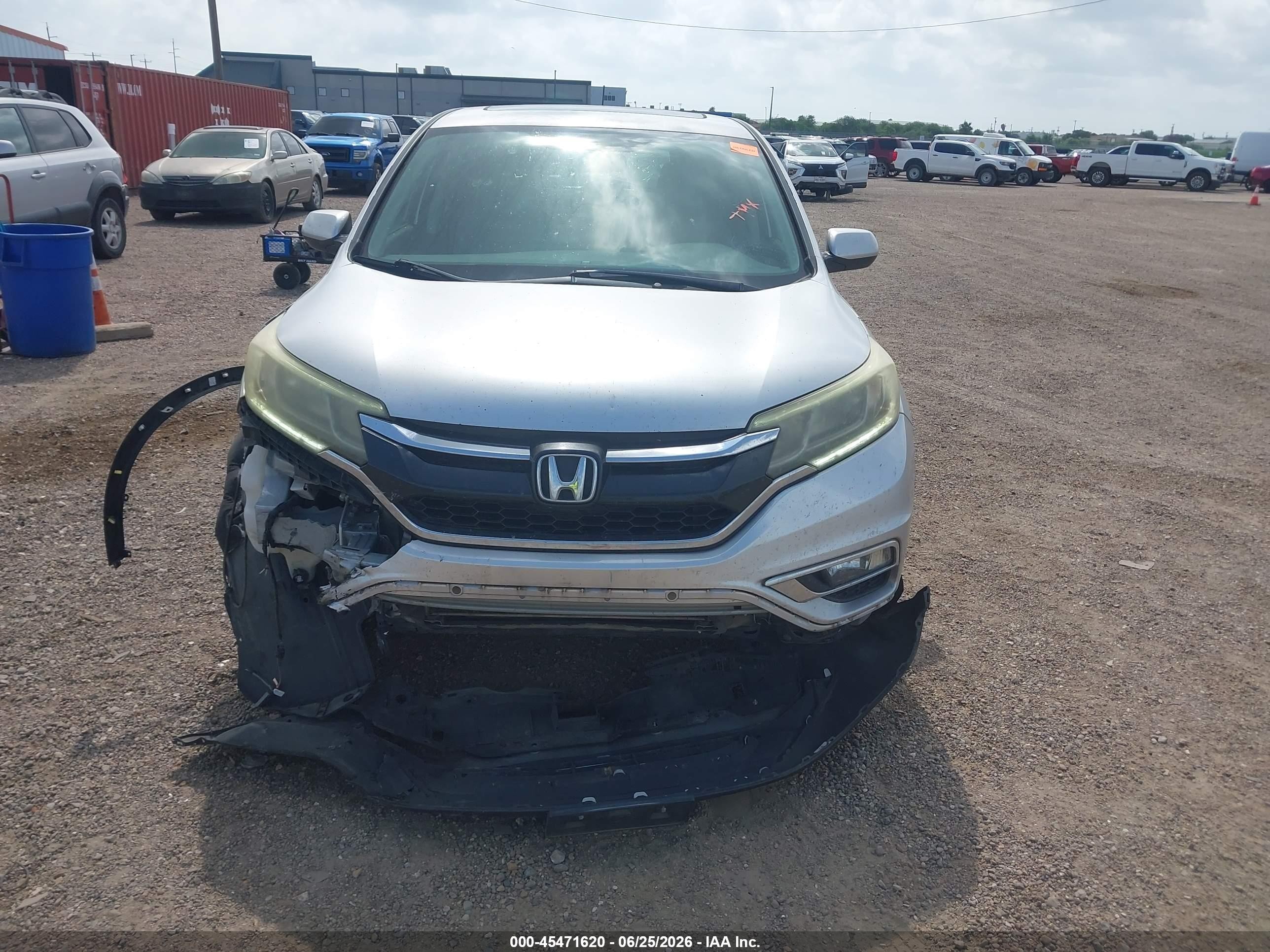 2015 Honda Cr-v Ex Серый vin: 2HKRM3H58FH517622