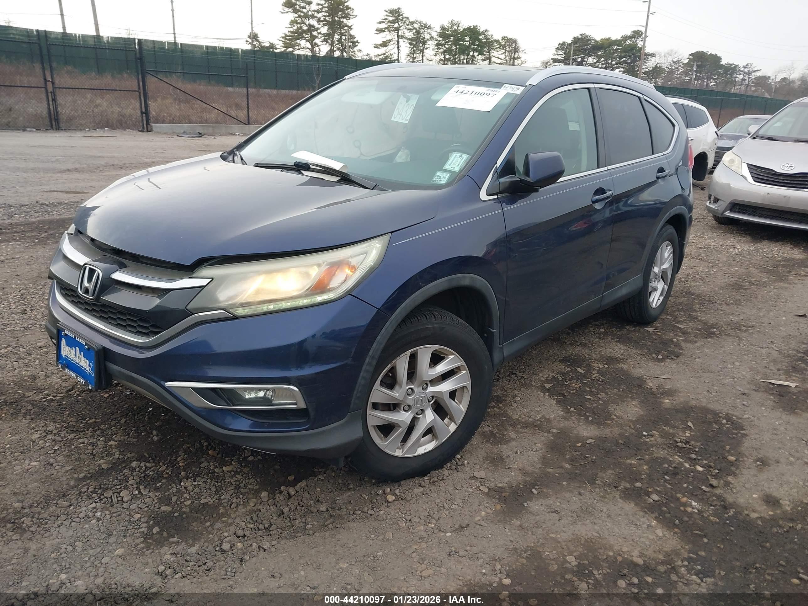 2015 Honda Cr-v Ex Blue vin: 2HKRM3H58FH530760