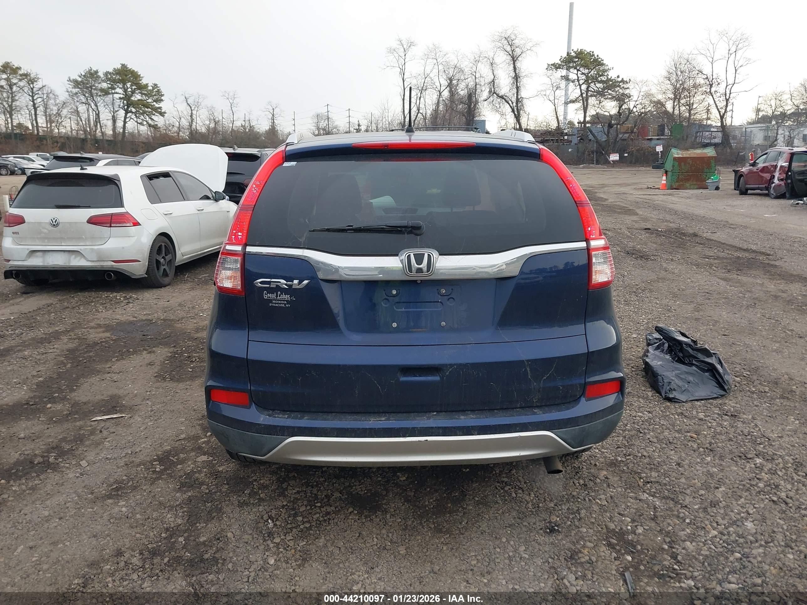 2015 Honda Cr-v Ex Blue vin: 2HKRM3H58FH530760