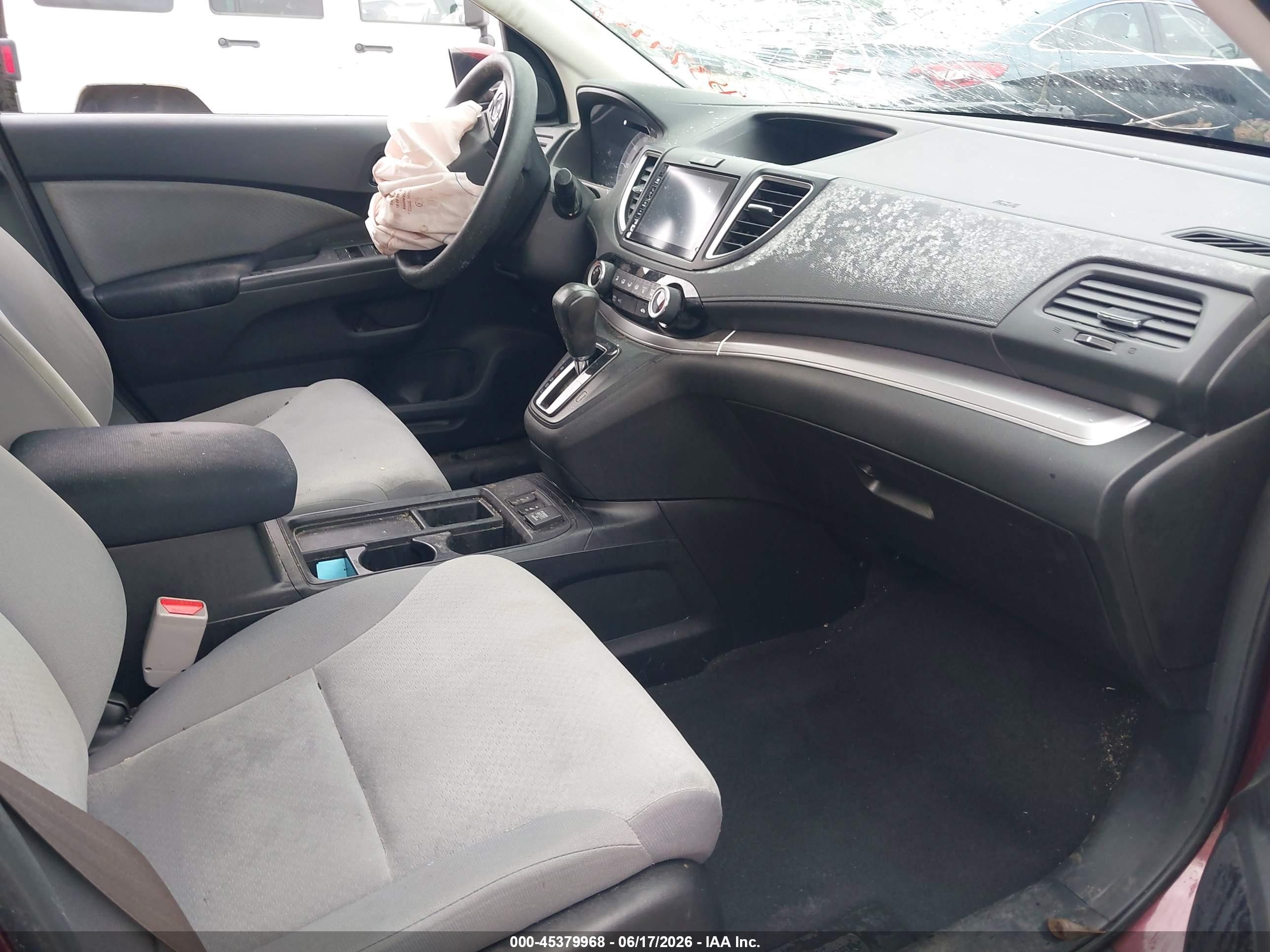 2015 Honda Cr-v Ex Burgundy vin: 2HKRM3H58FH536560
