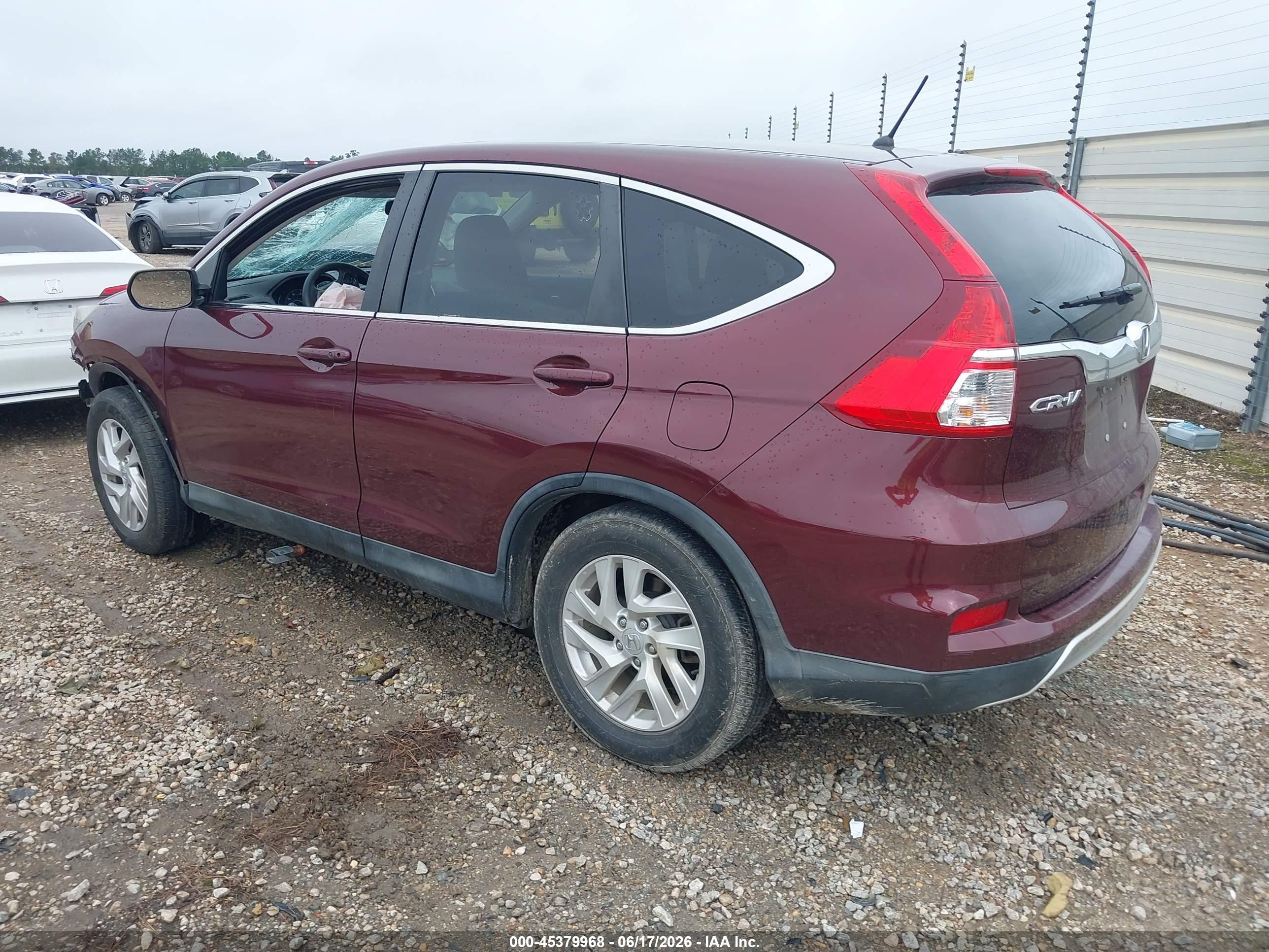 2015 Honda Cr-v Ex Burgundy vin: 2HKRM3H58FH536560