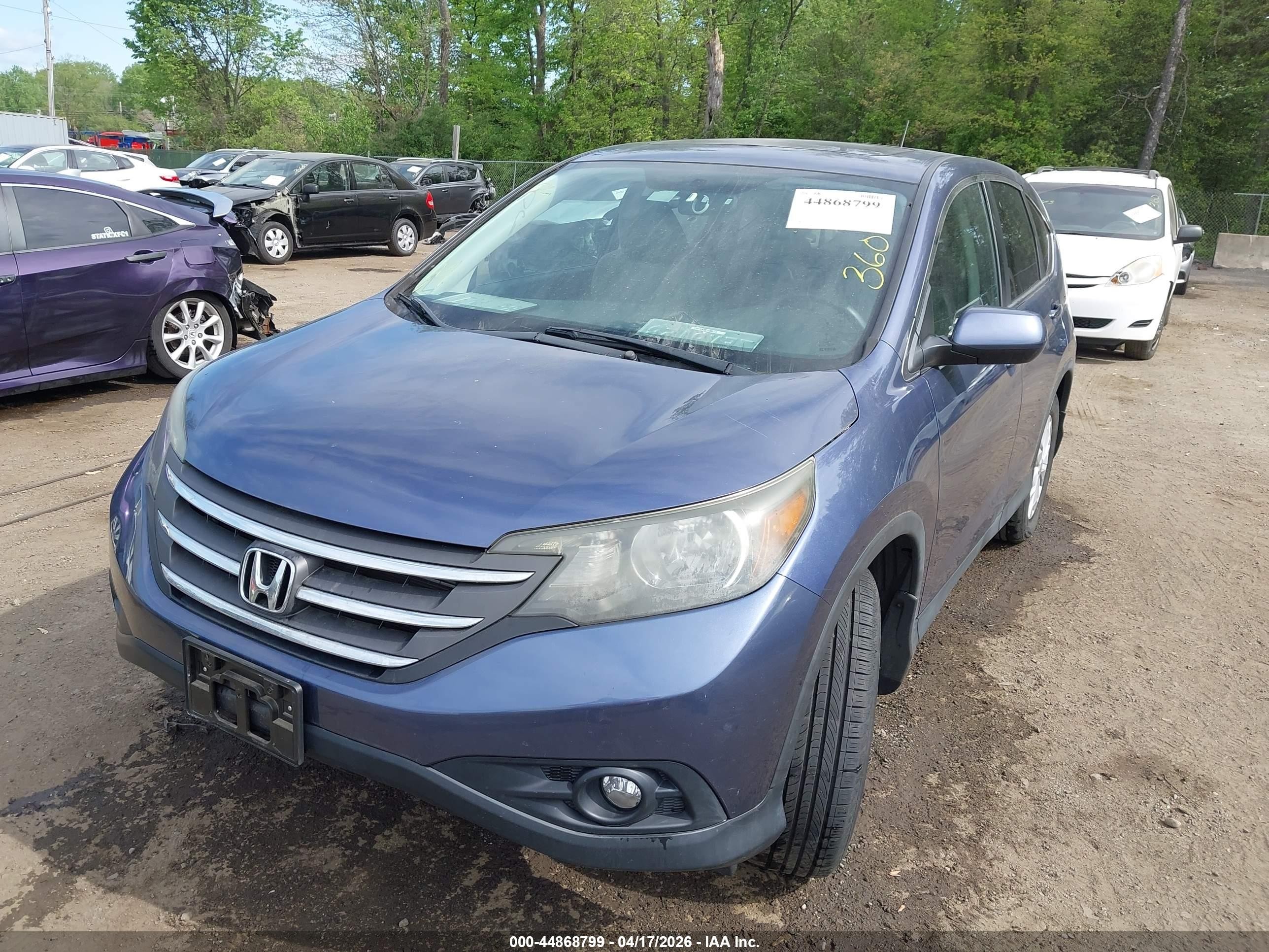 2013 Honda Cr-v Ex Blue vin: 2HKRM3H59DH520445