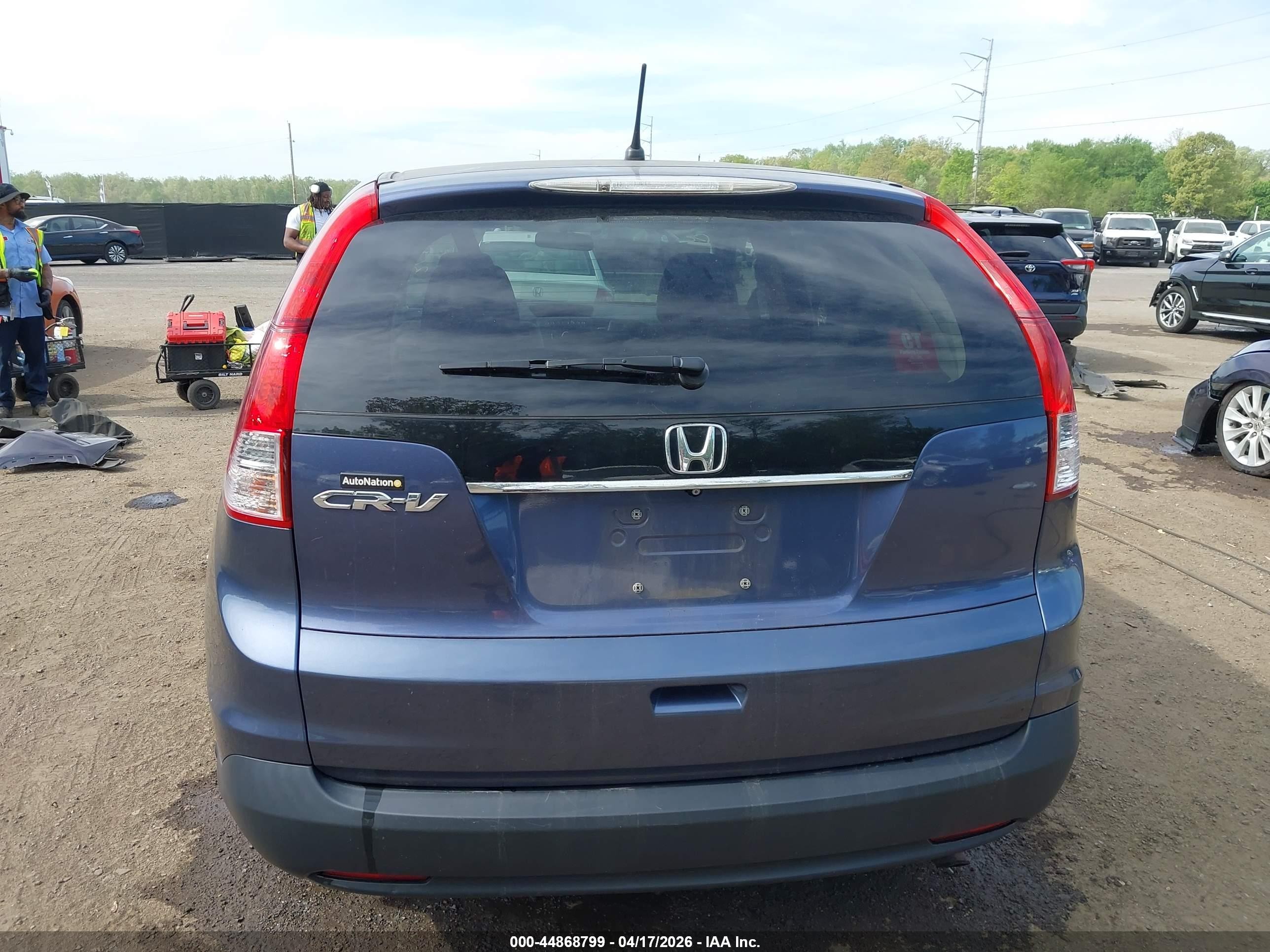 2013 Honda Cr-v Ex Blue vin: 2HKRM3H59DH520445