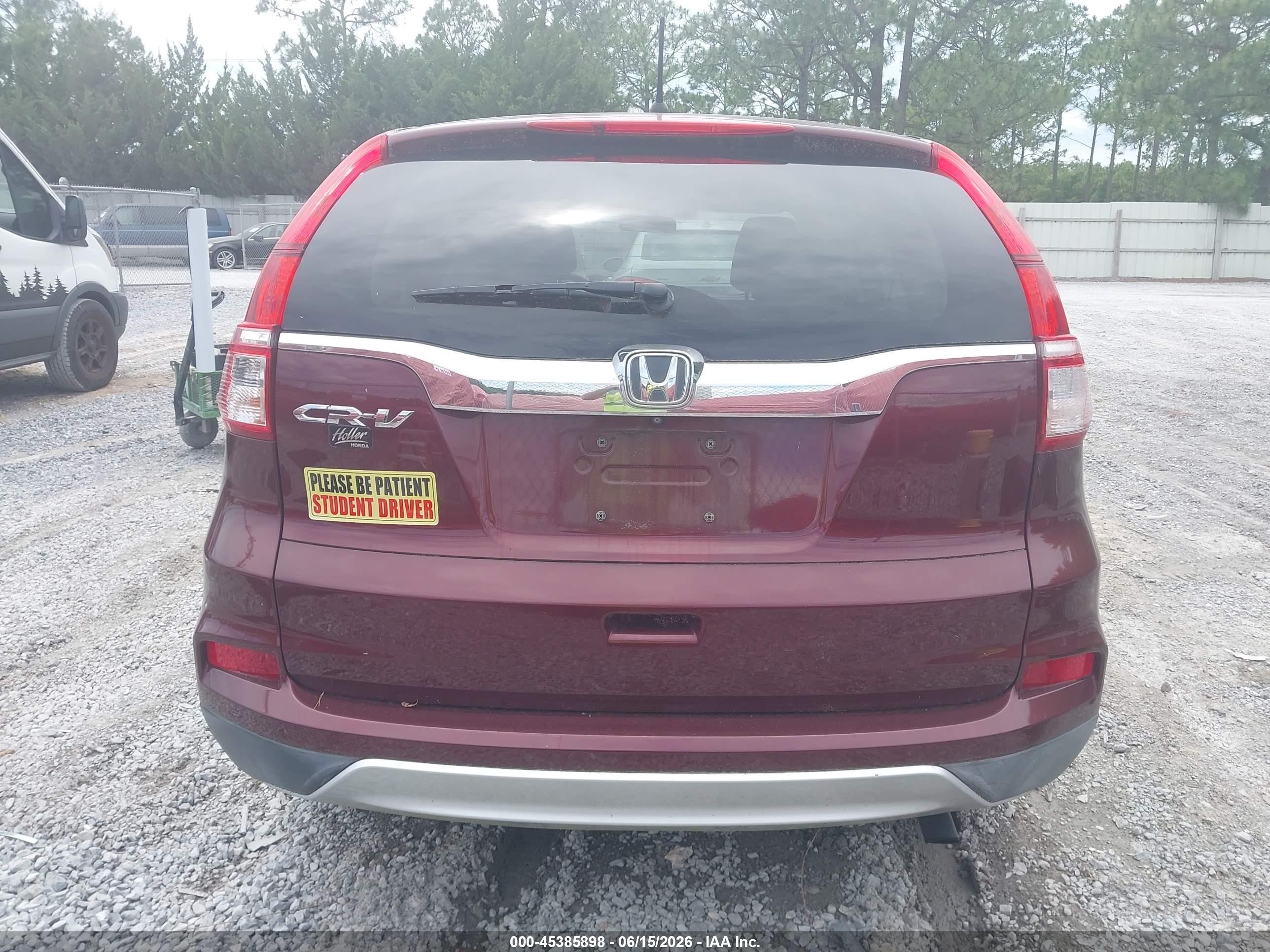 2015 Honda Cr-v Ex Темно-бордовый vin: 2HKRM3H59FH514695