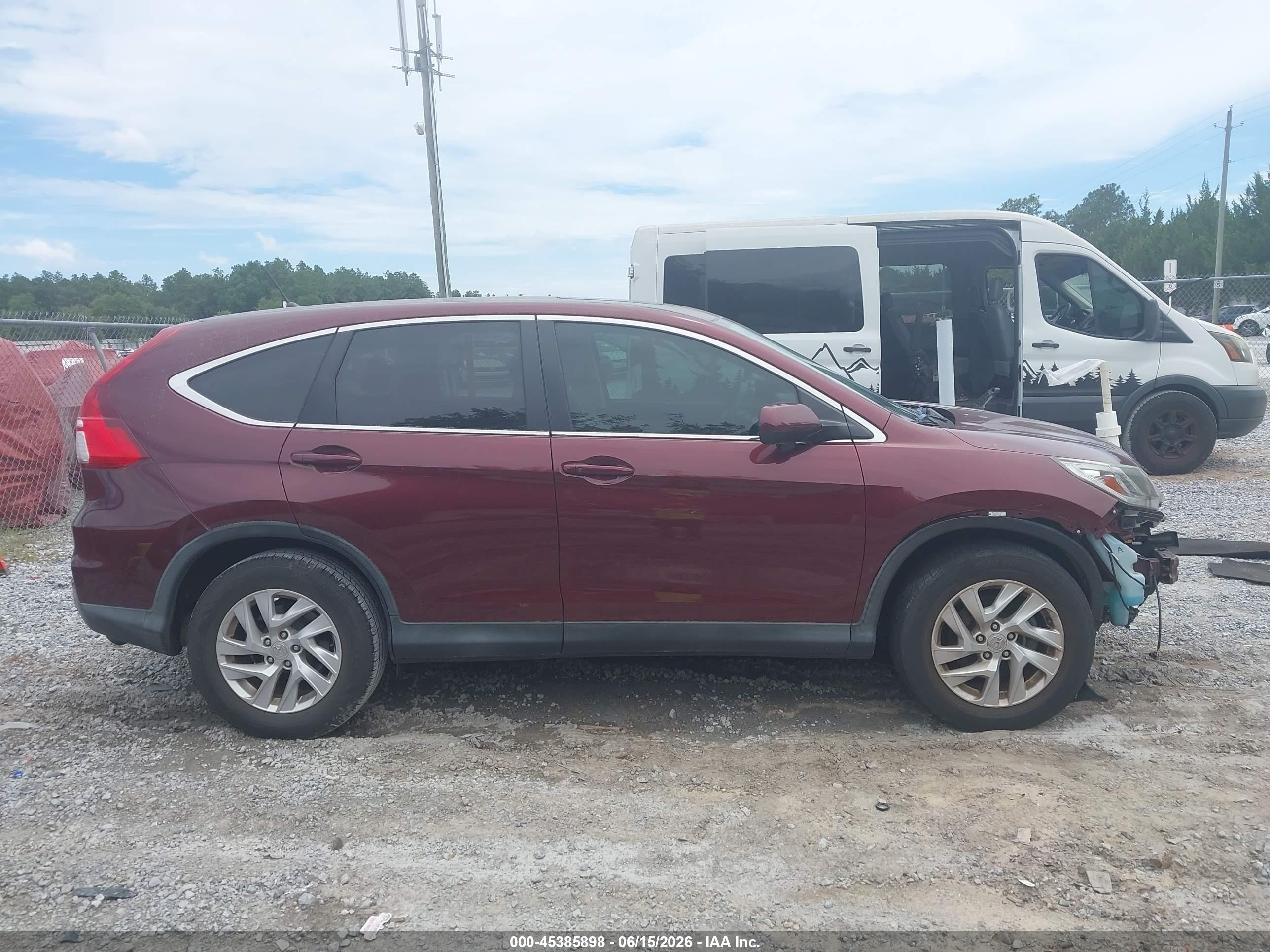 2015 Honda Cr-v Ex Темно-бордовый vin: 2HKRM3H59FH514695