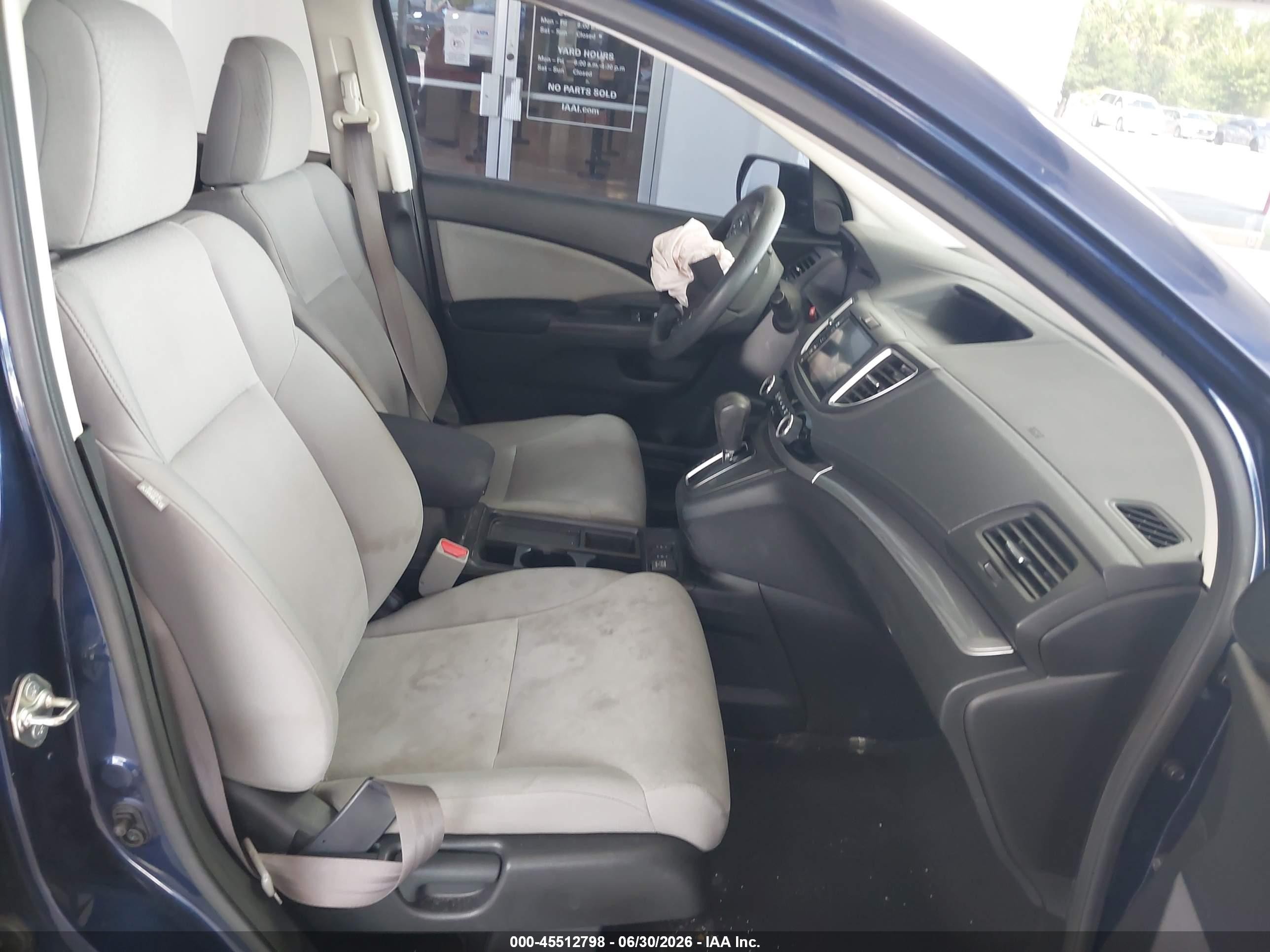 2015 Honda Cr-v Ex Blue vin: 2HKRM3H59FH520853