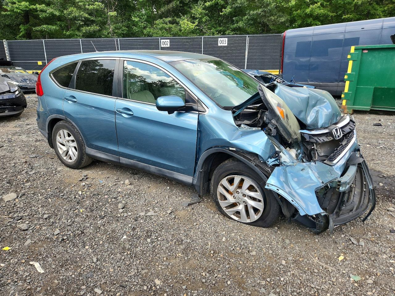 2015 Honda Cr-v Ex Blue vin: 2HKRM3H59FH546952