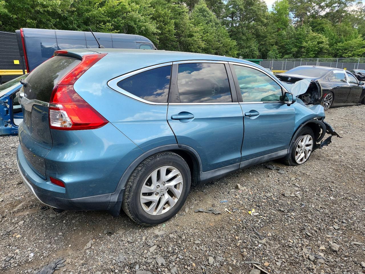 2015 Honda Cr-v Ex Blue vin: 2HKRM3H59FH546952