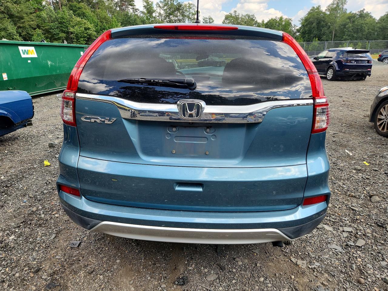 2015 Honda Cr-v Ex Blue vin: 2HKRM3H59FH546952