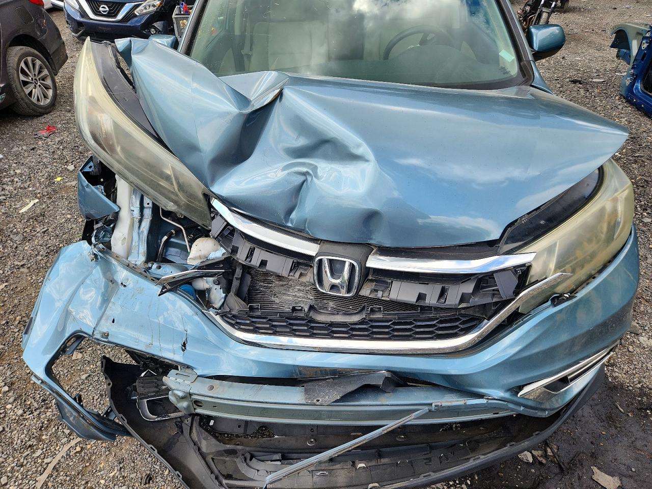 2015 Honda Cr-v Ex Blue vin: 2HKRM3H59FH546952